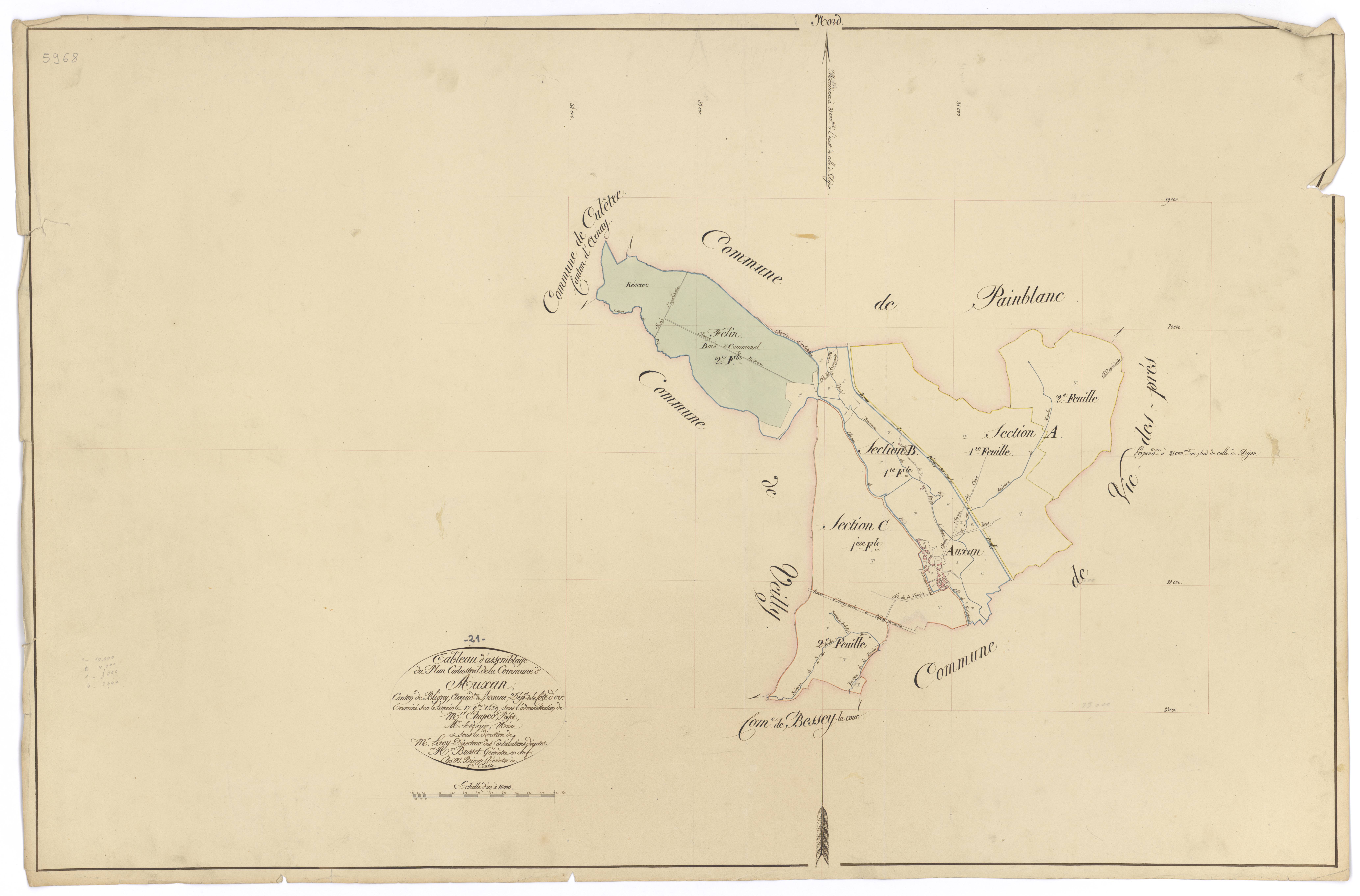 Auxant - Tableau d'assemblage - 3 P PLAN 39/1