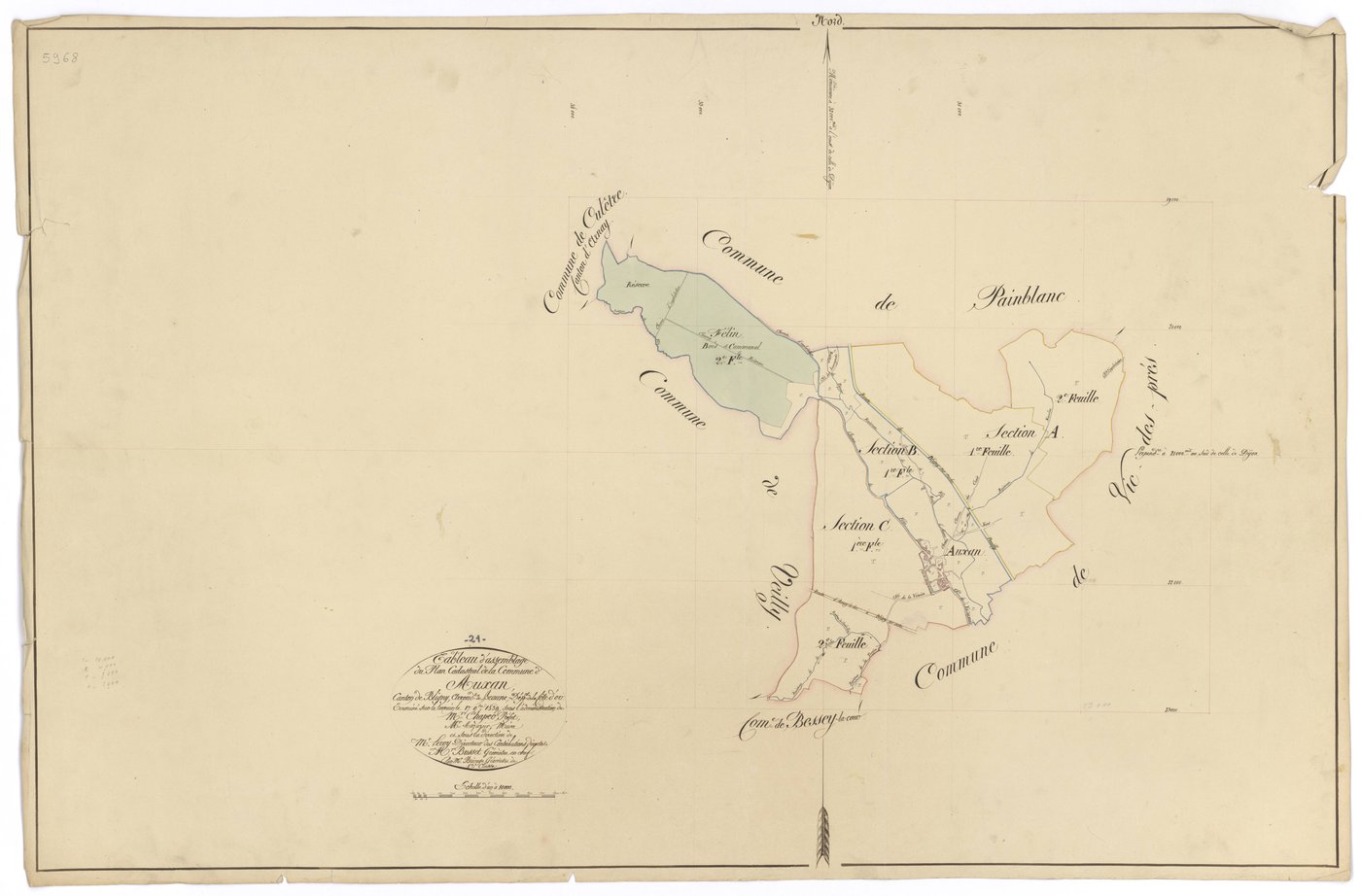 Auxant - Tableau d'assemblage - 3 P PLAN 39/1
