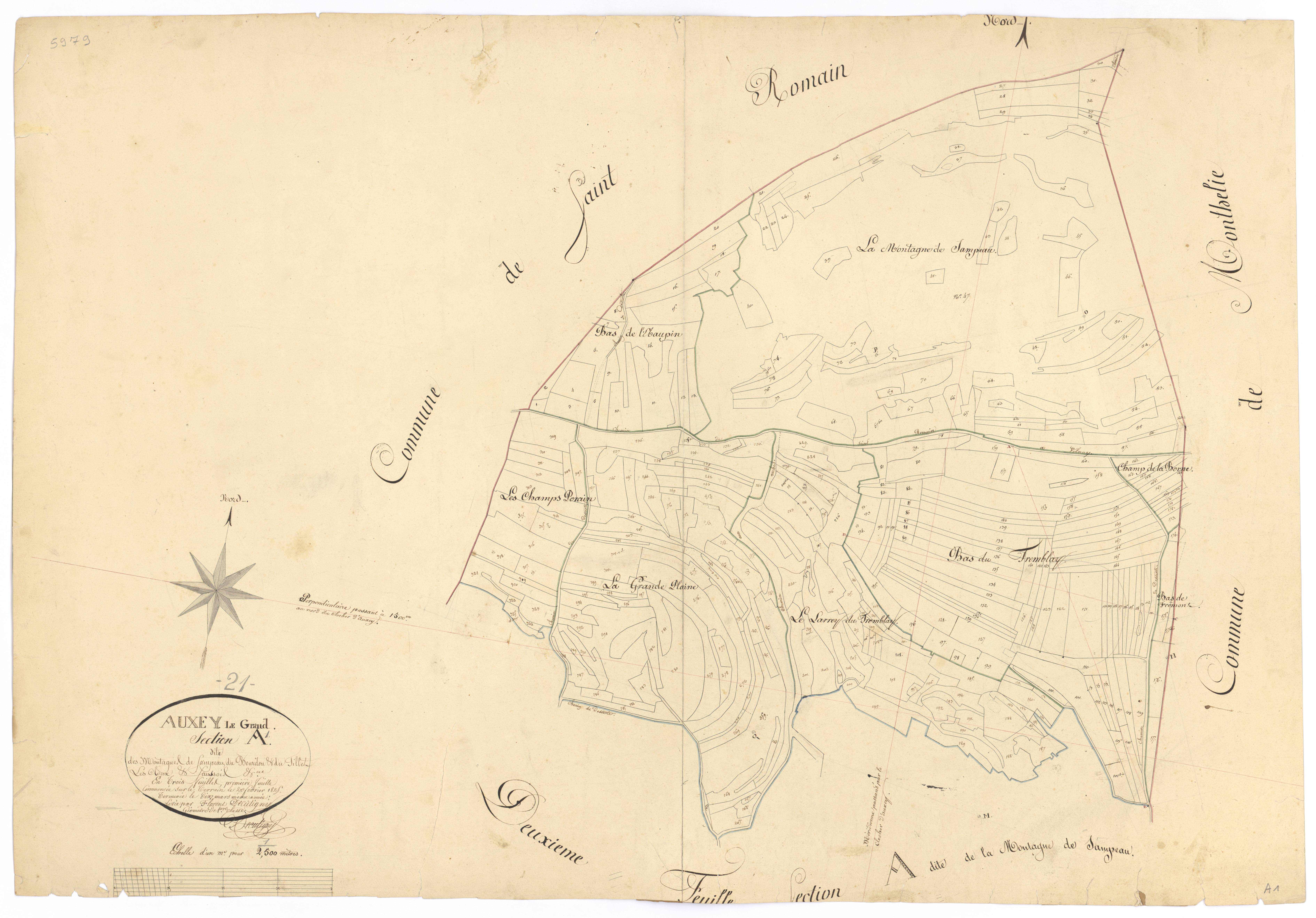 Auxey-Duresses - Section A1 - 3 P PLAN 40/2