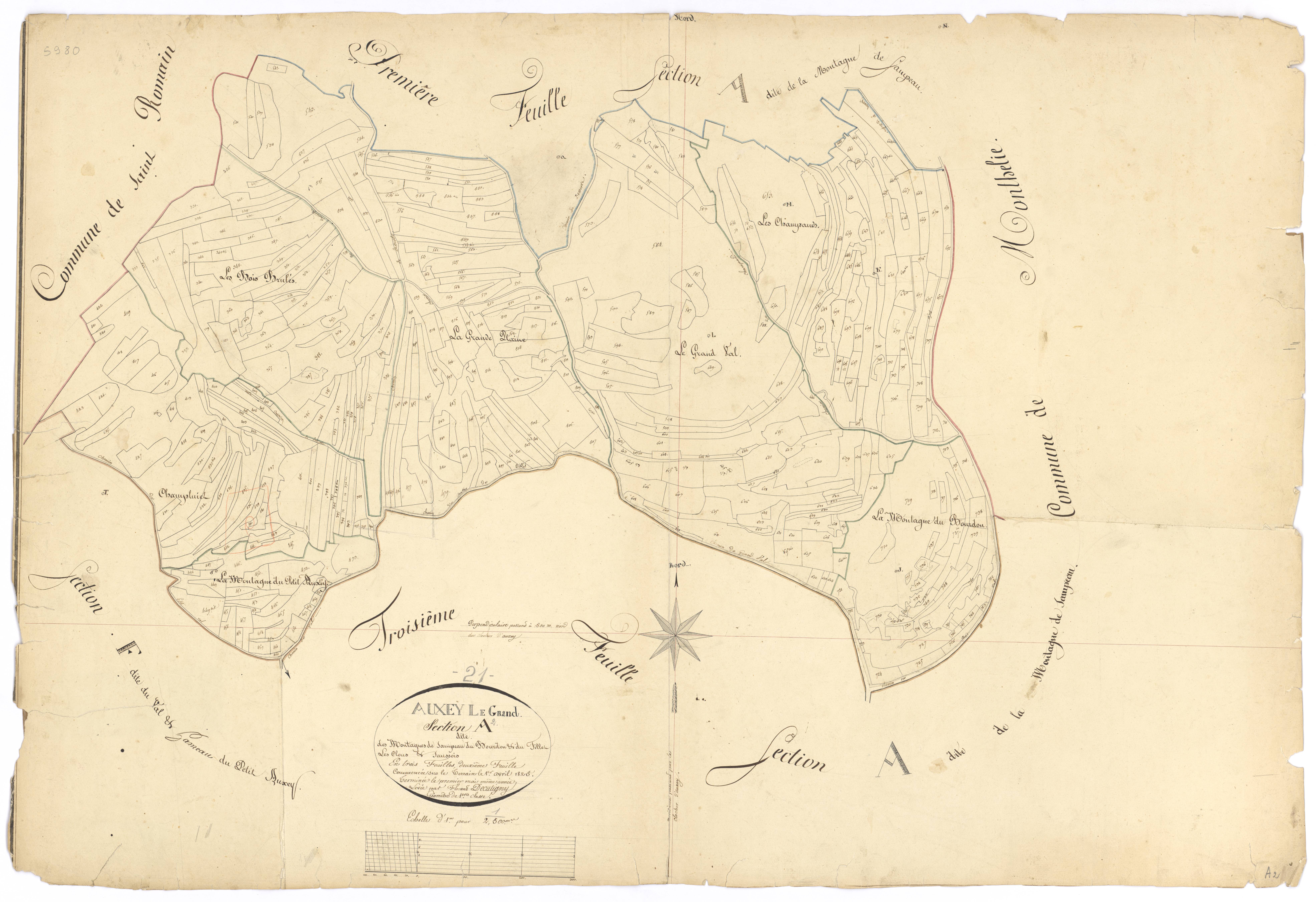 Auxey-Duresses - Section A2 - 3 P PLAN 40/3