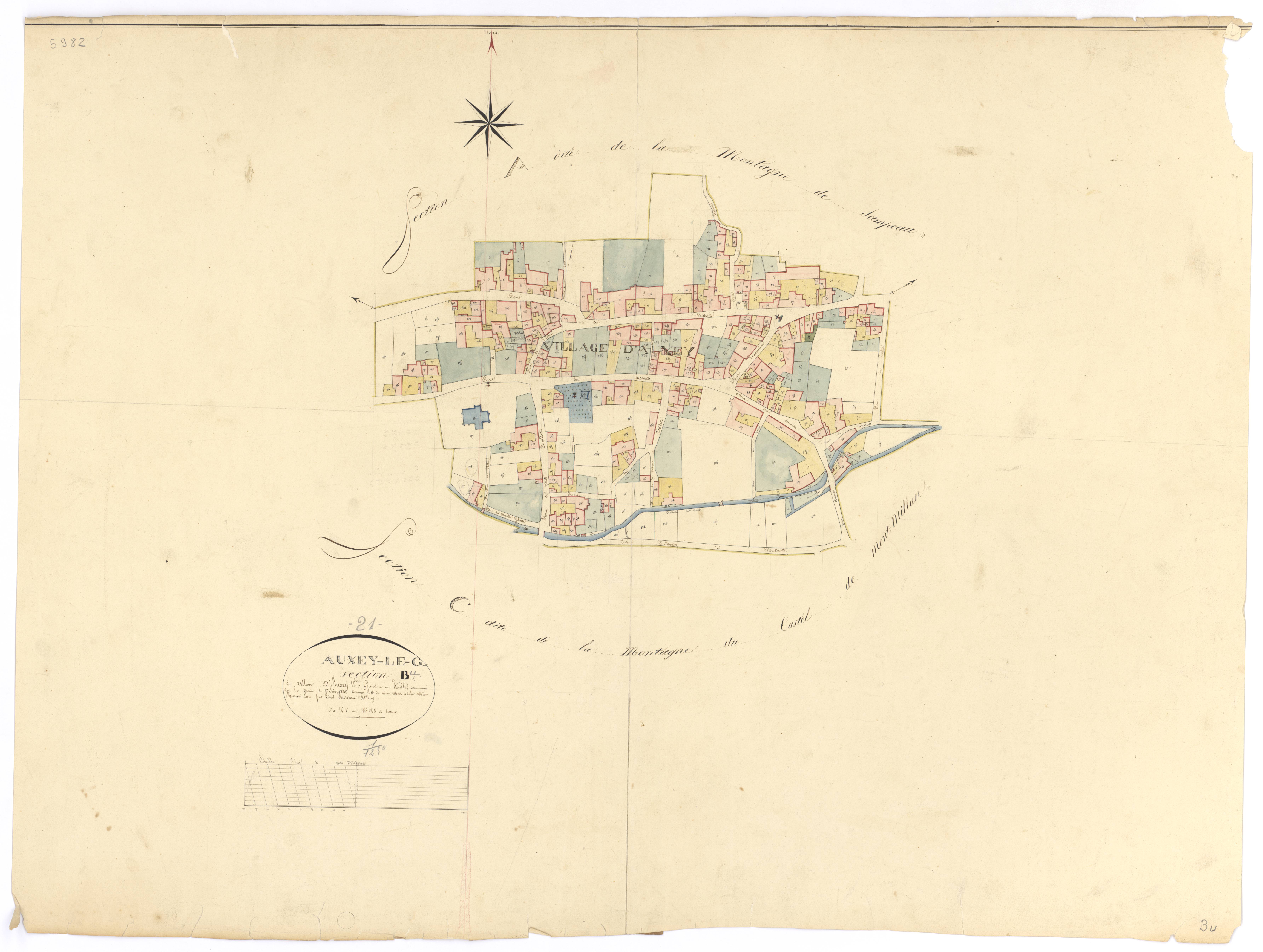 Auxey-Duresses - Section B - 3 P PLAN 40/5
