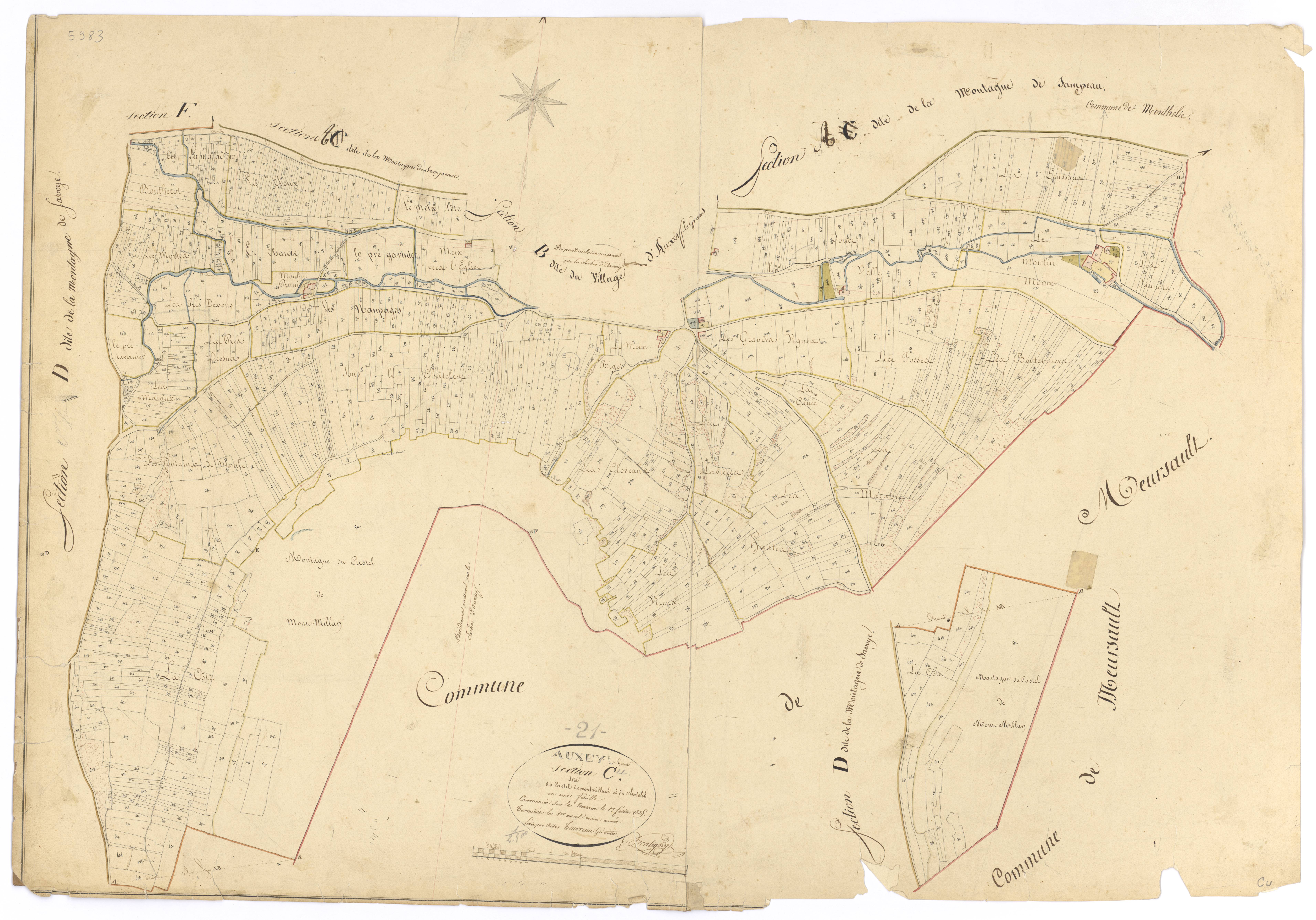 Auxey-Duresses - Section C - 3 P PLAN 40/6