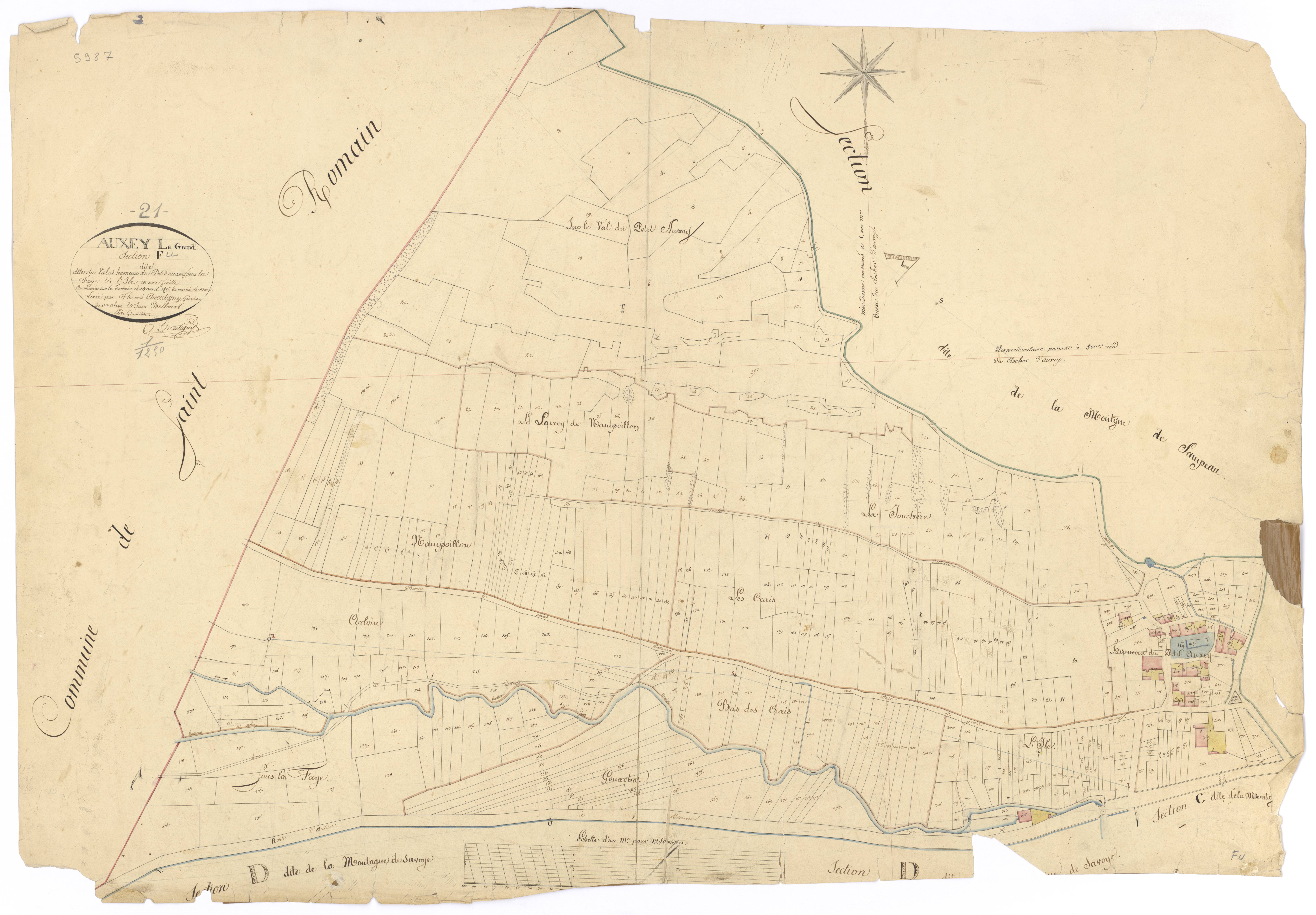 Auxey-Duresses - Section F - 3 P PLAN 40/10