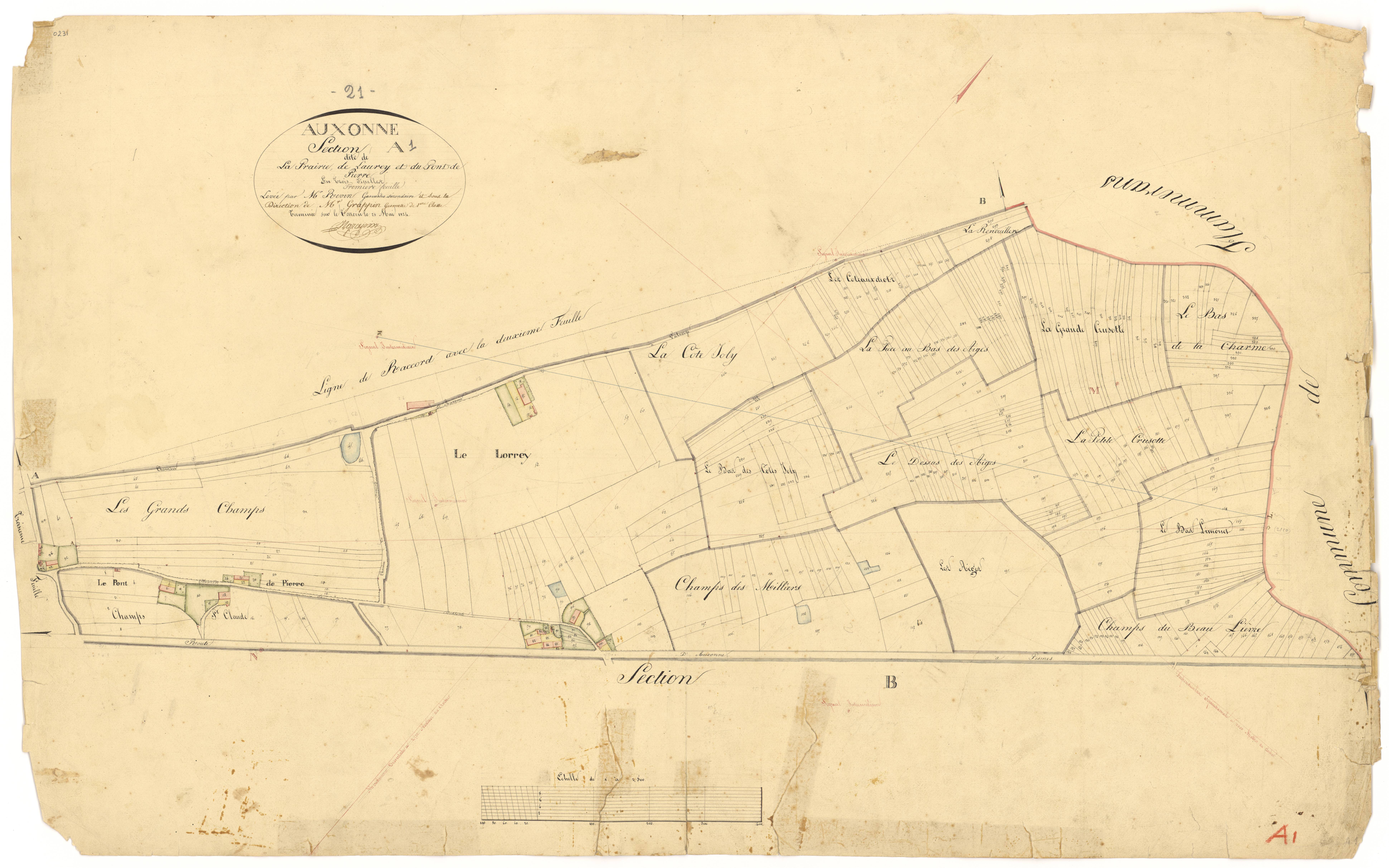Auxonne - Section A1 - 3 P PLAN 41/2