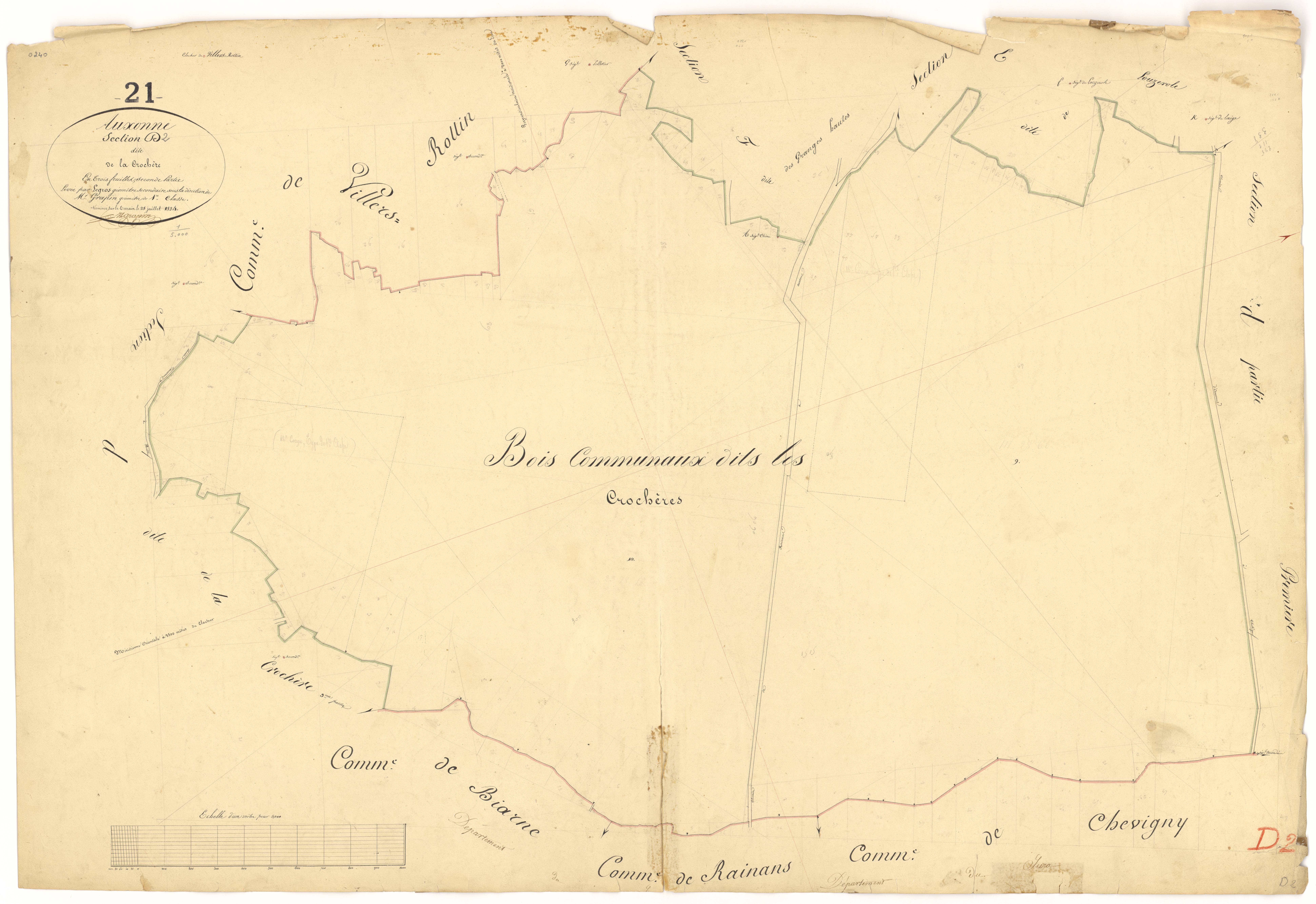 Auxonne - Section D2 - 3 P PLAN 41/11