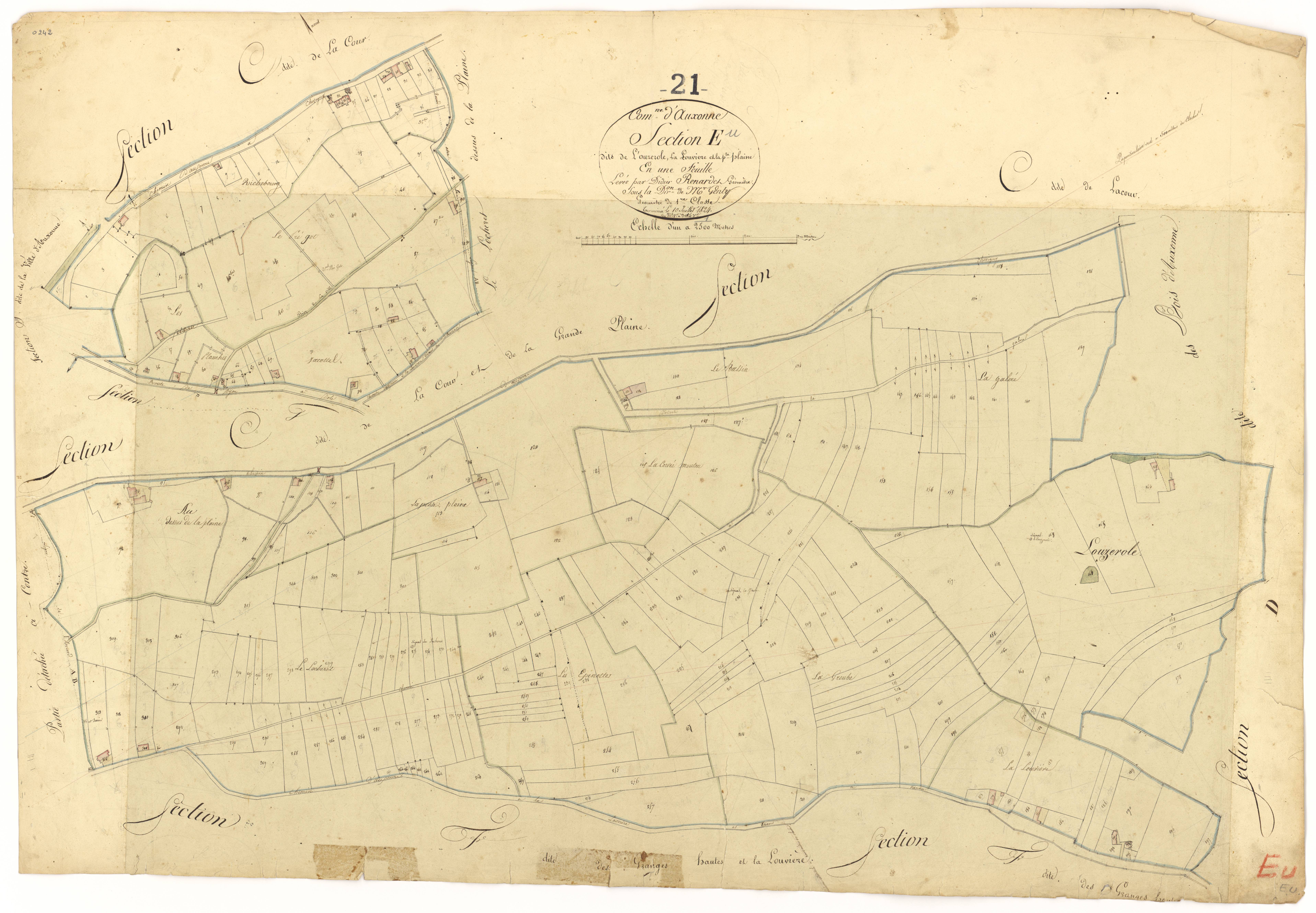 Auxonne - Section E - 3 P PLAN 41/13
