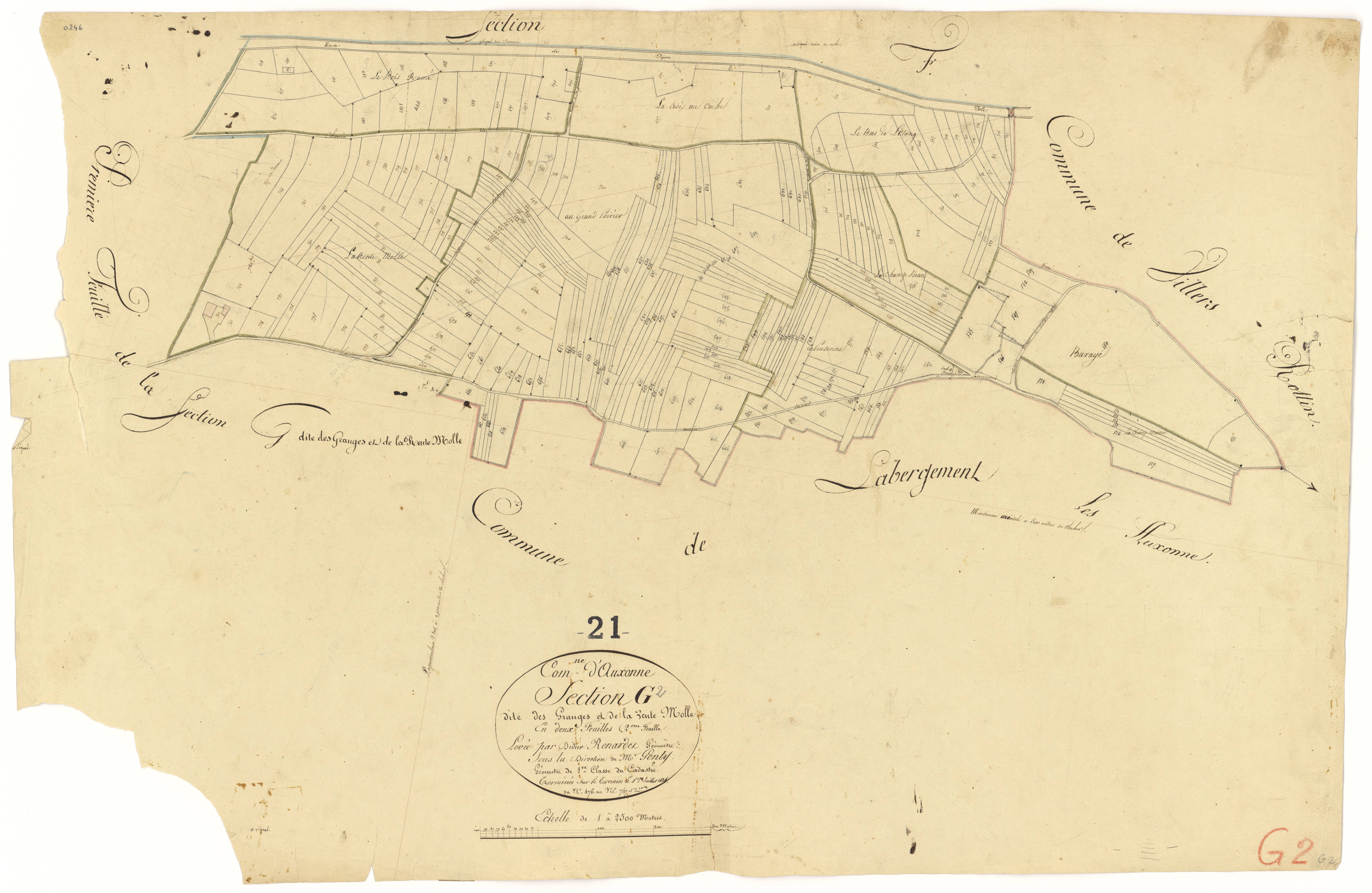 Auxonne - Section G2 - 3 P PLAN 41/17
