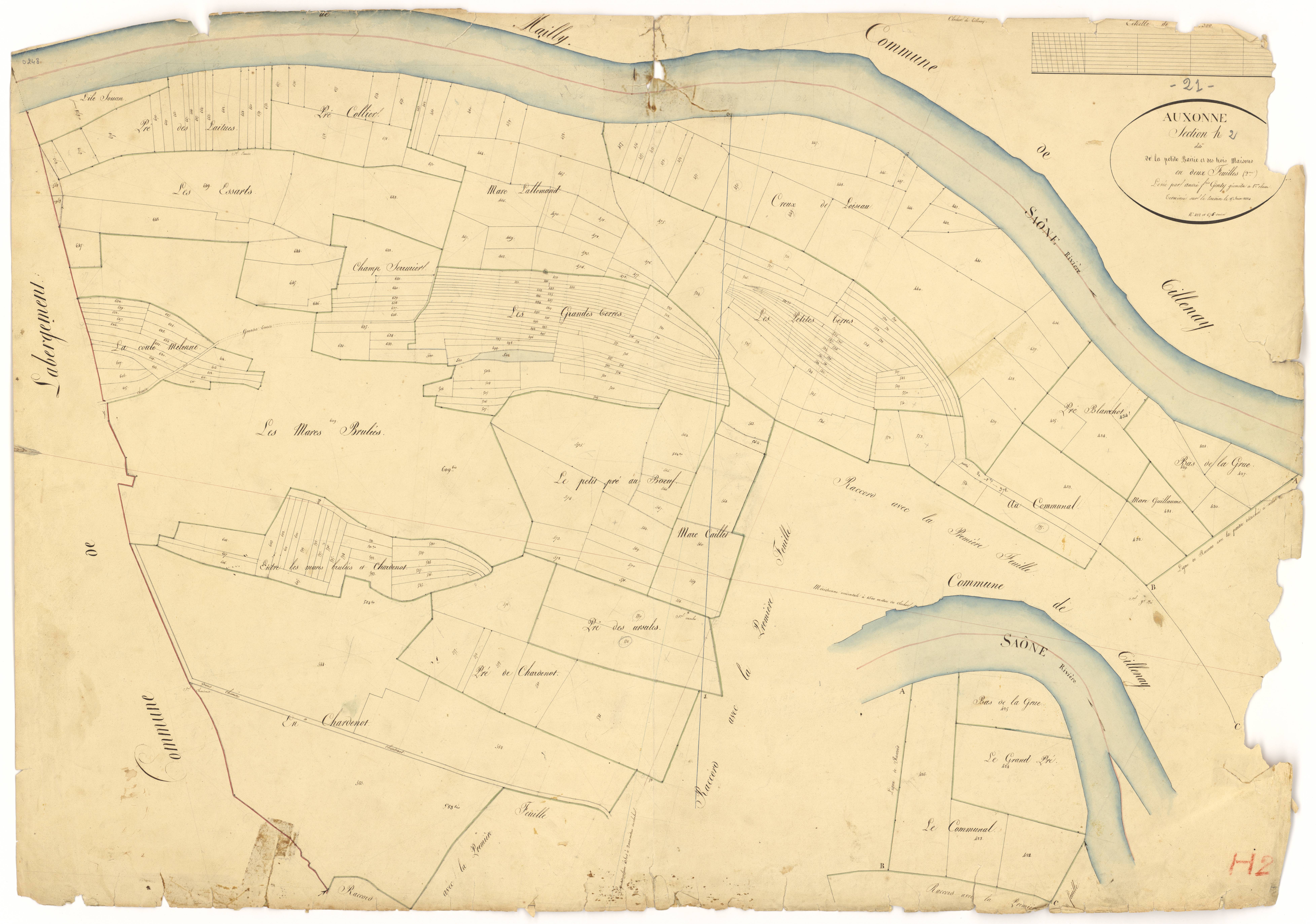 Auxonne - Section H2 - 3 P PLAN 41/19