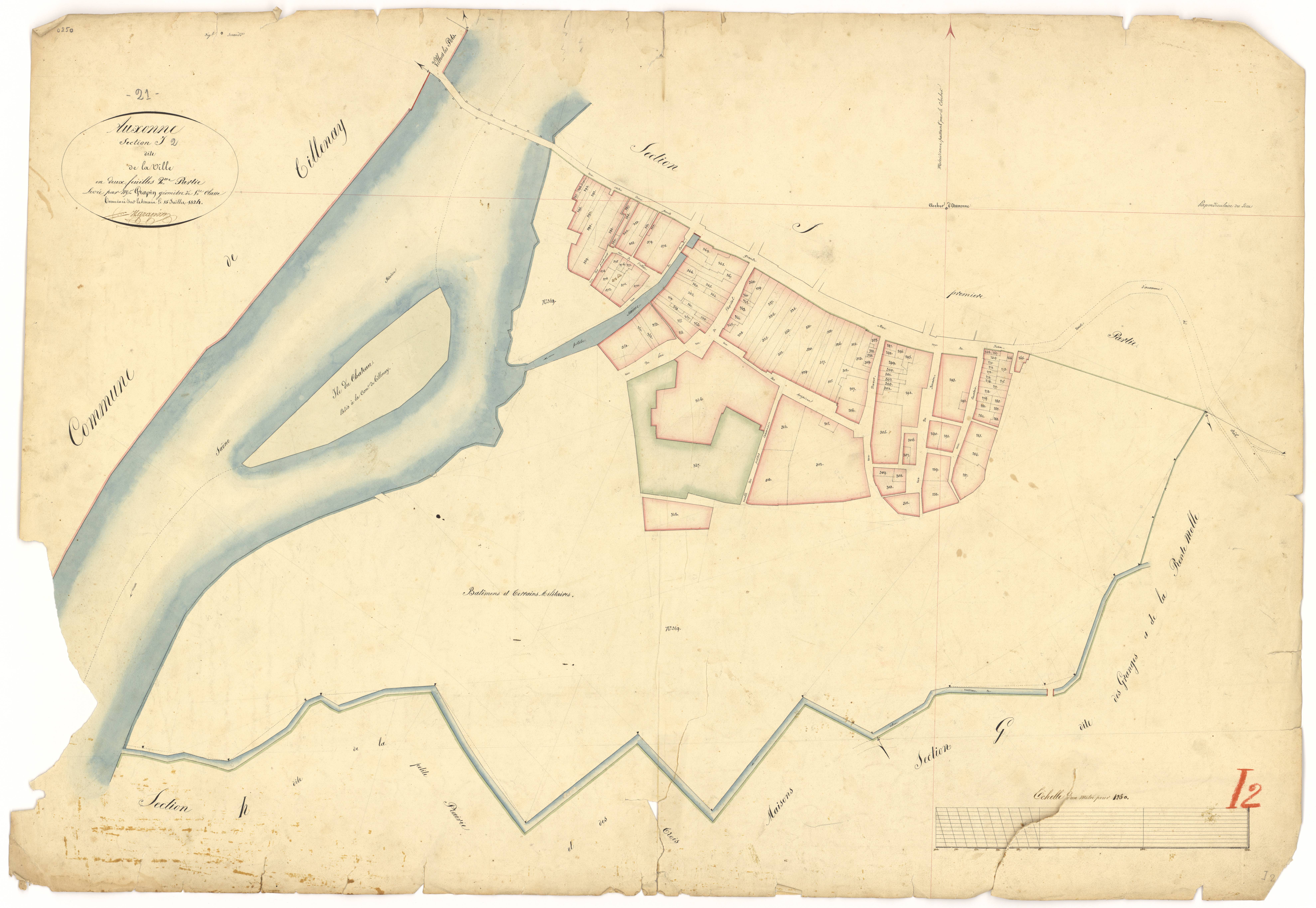 Auxonne - Section I2 - 3 P PLAN 41/21