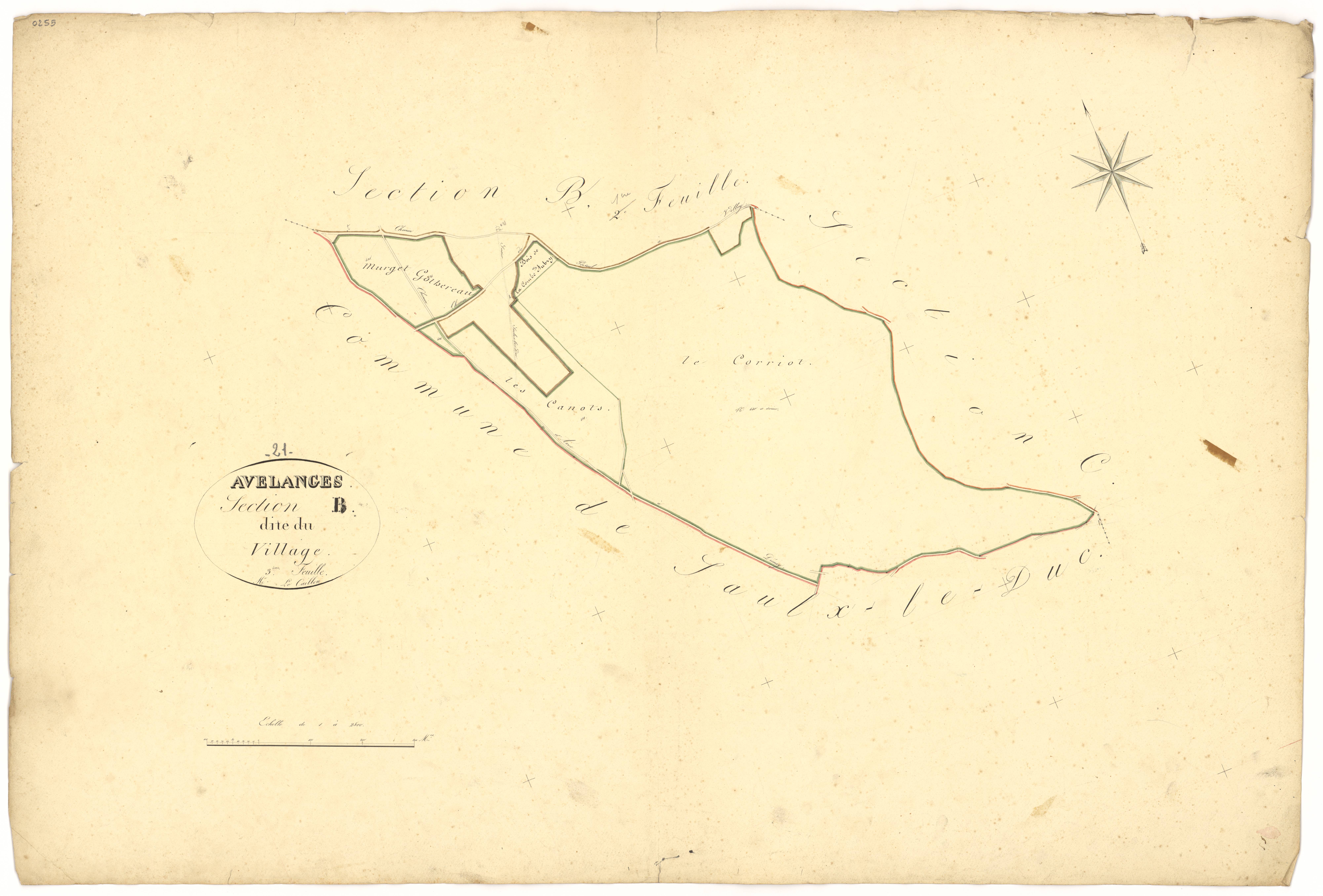Avelanges - Section B3 - 3 P PLAN 42/5