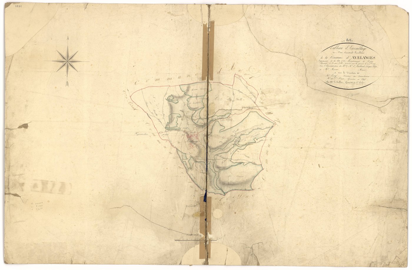 Avelanges - Tableau d'assemblage - 3 P PLAN 42/1