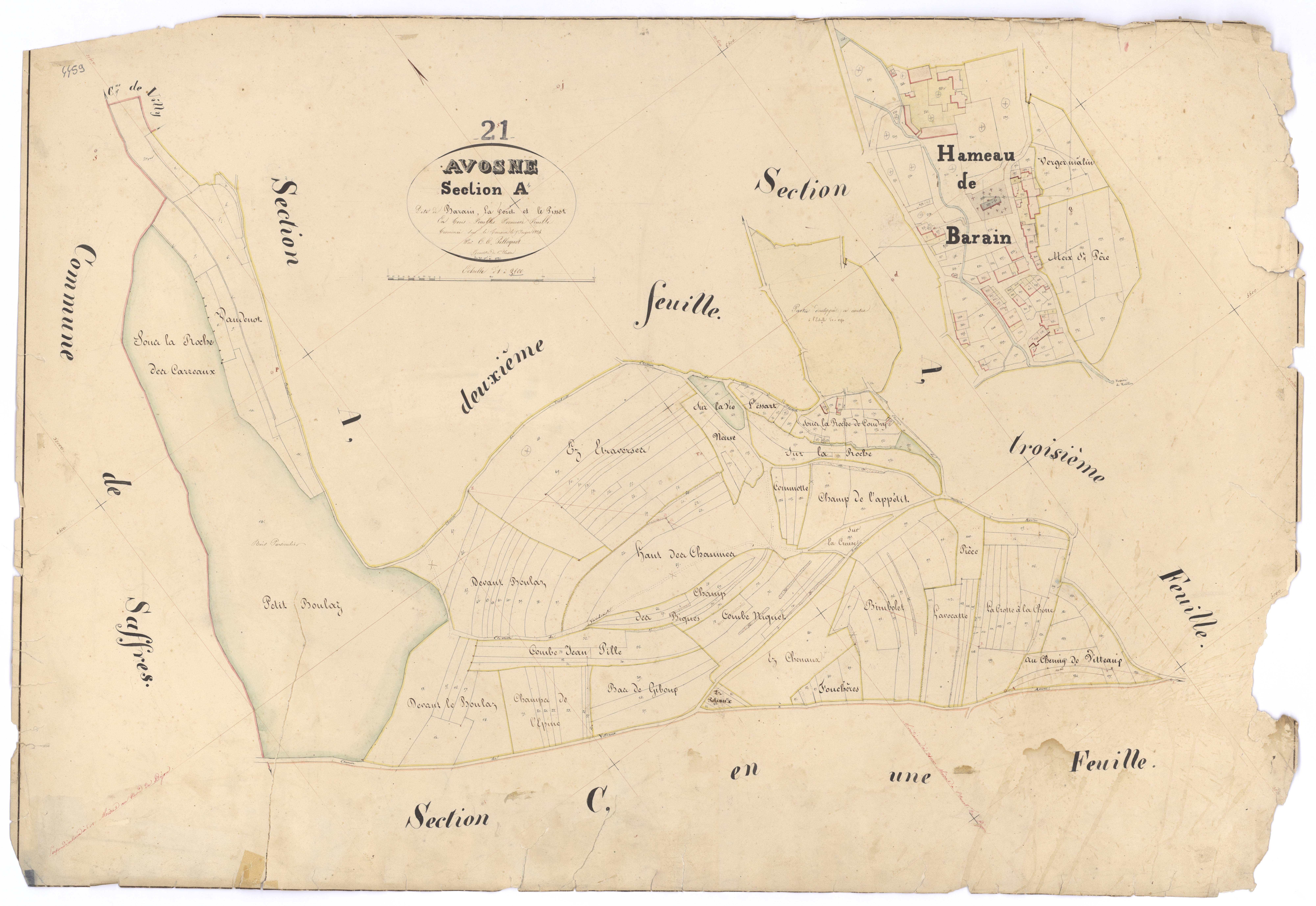 Avosnes - Section A1 - 3 P PLAN 43/2