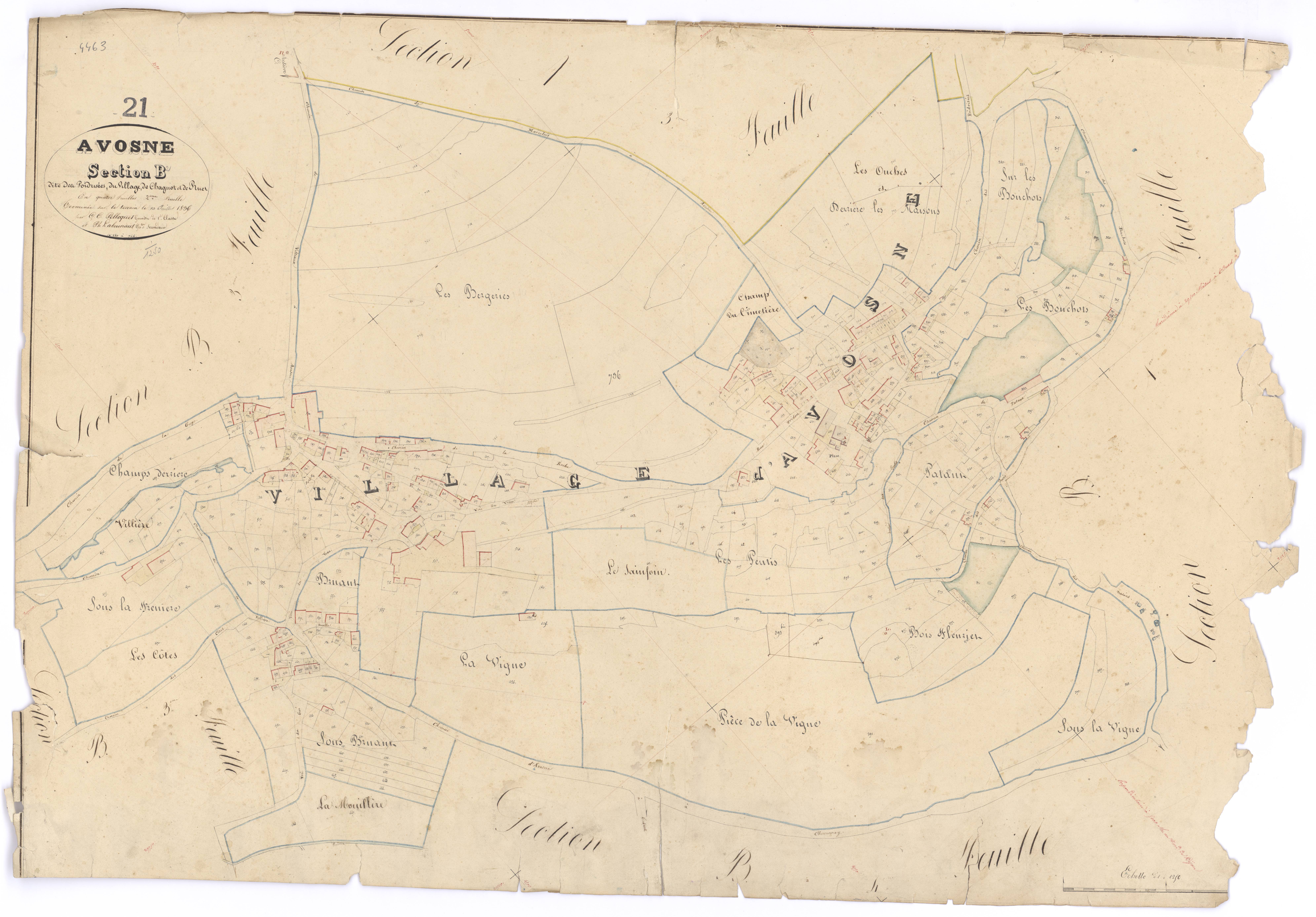 Avosnes - Section B2 - 3 P PLAN 43/6