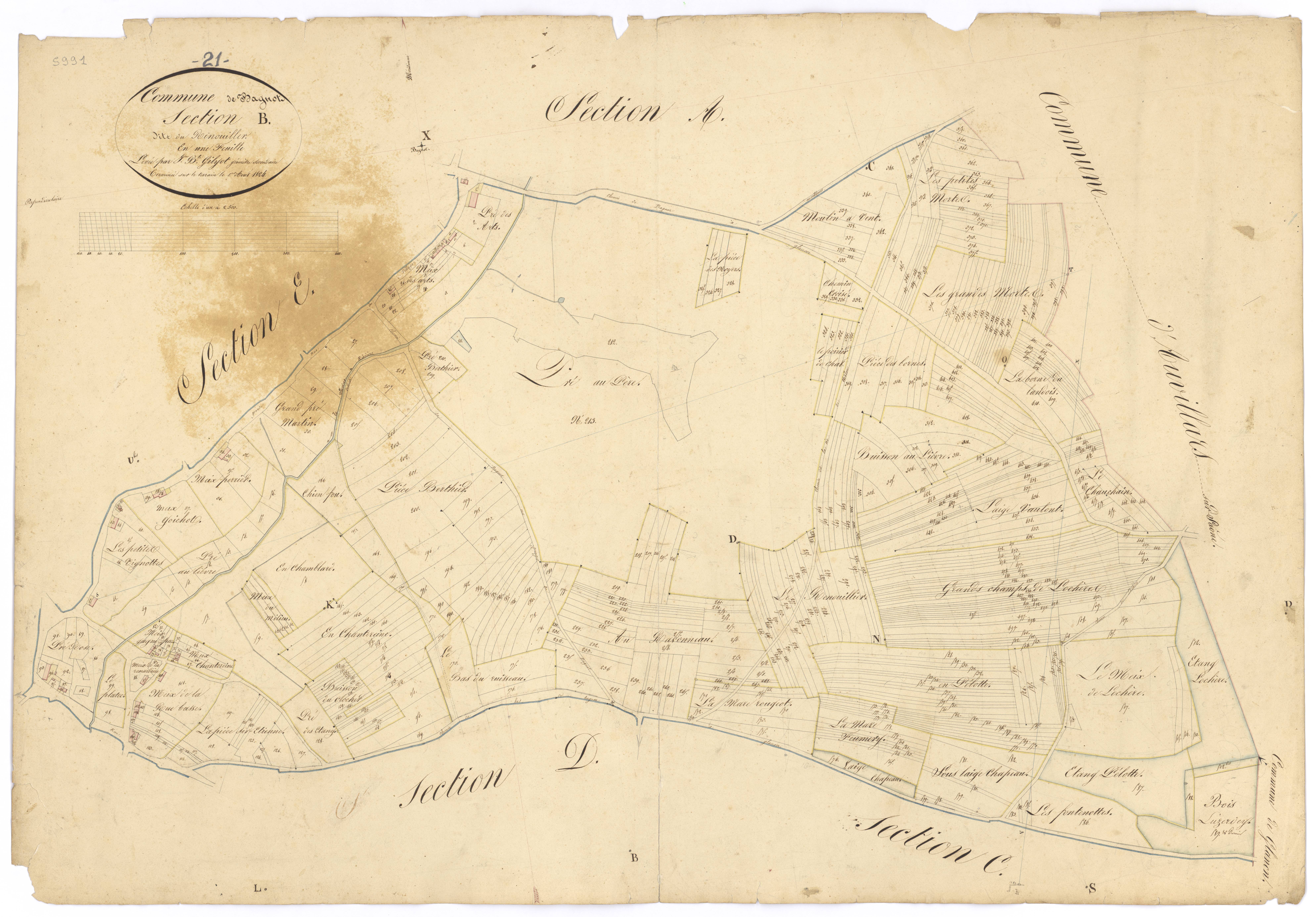 Bagnot - Section B - 3 P PLAN 45/4