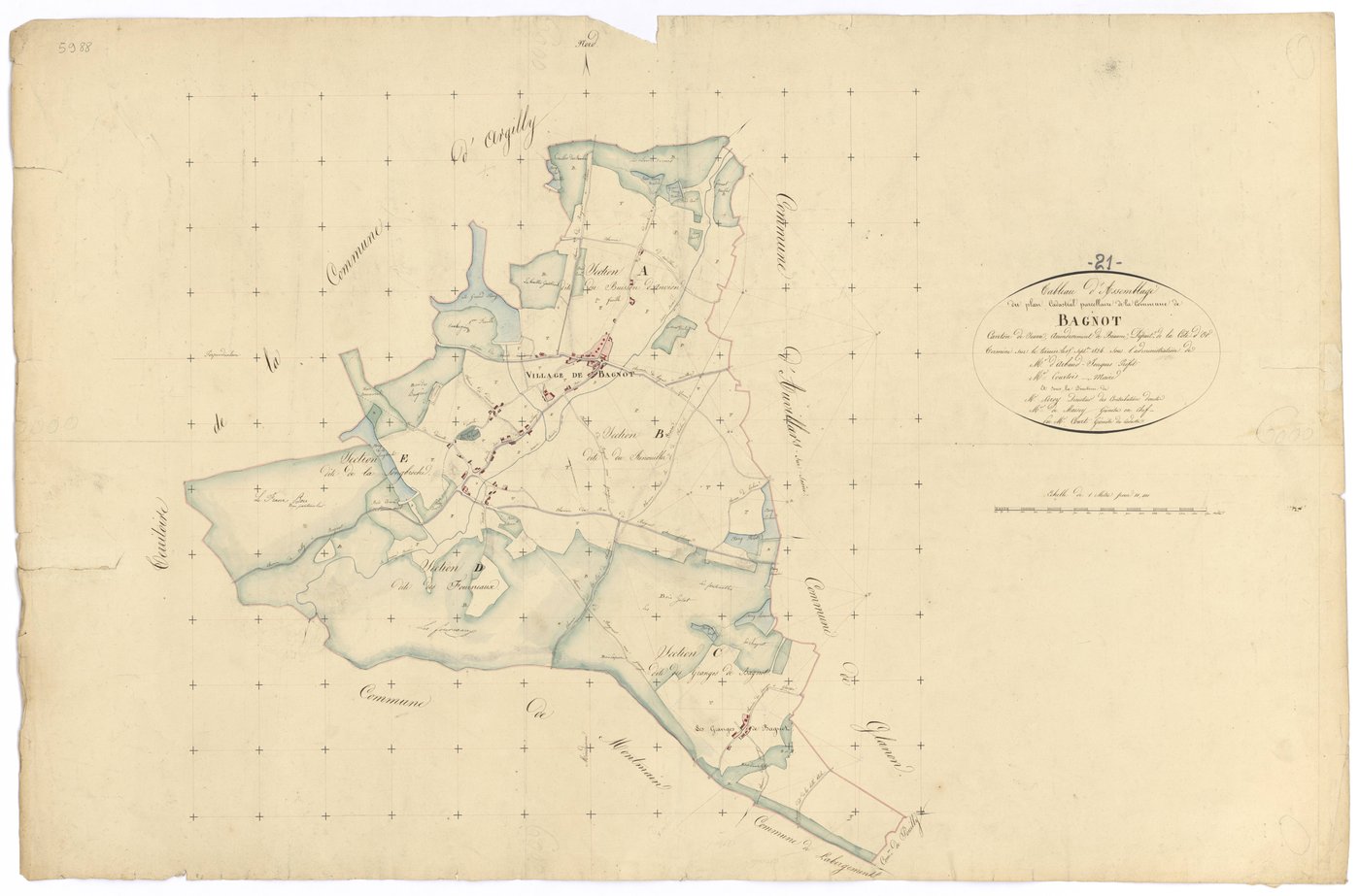Bagnot - Tableau d'assemblage - 3 P PLAN 45/1