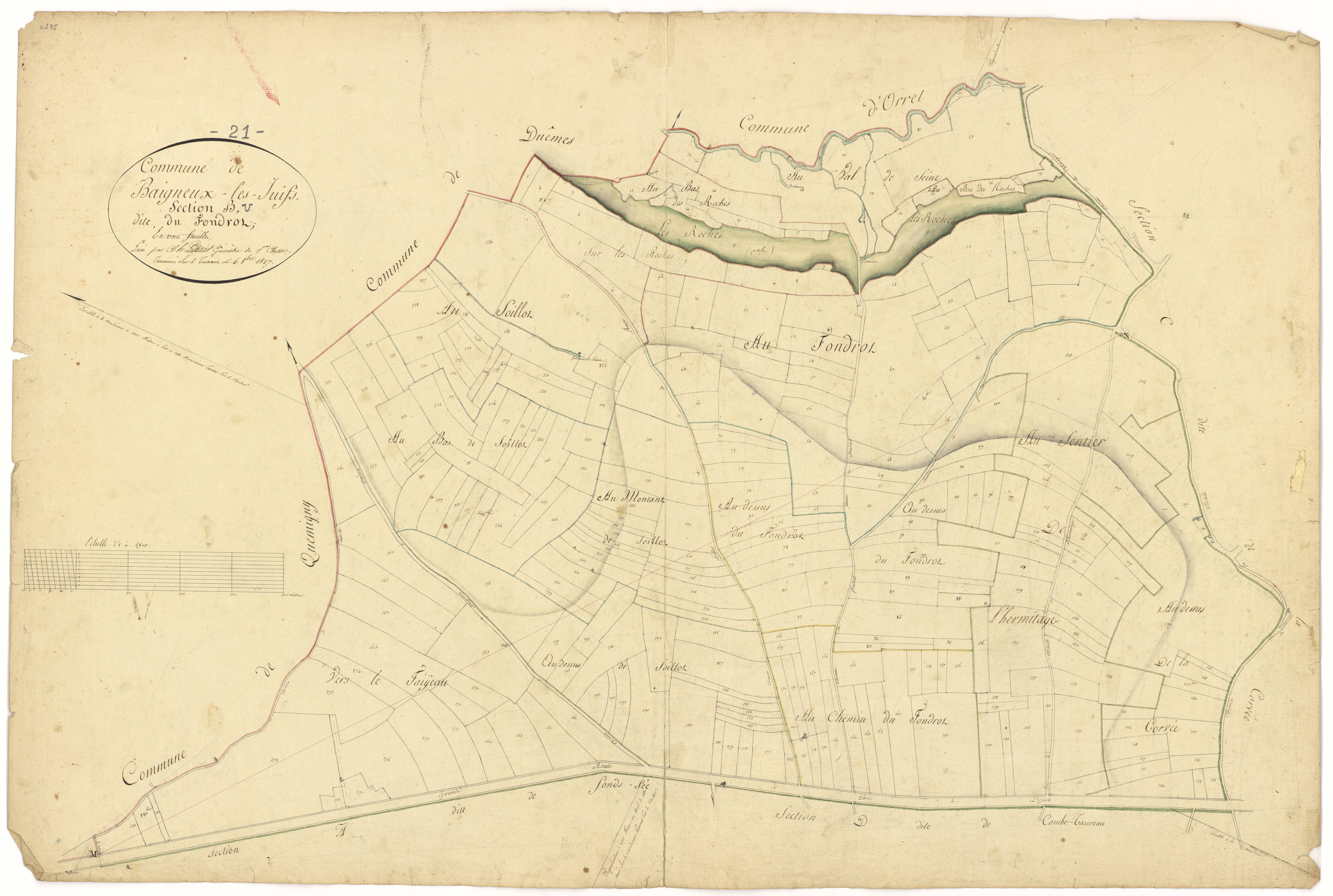 Baigneux-les-Juifs - Section B - 3 P PLAN 46/3