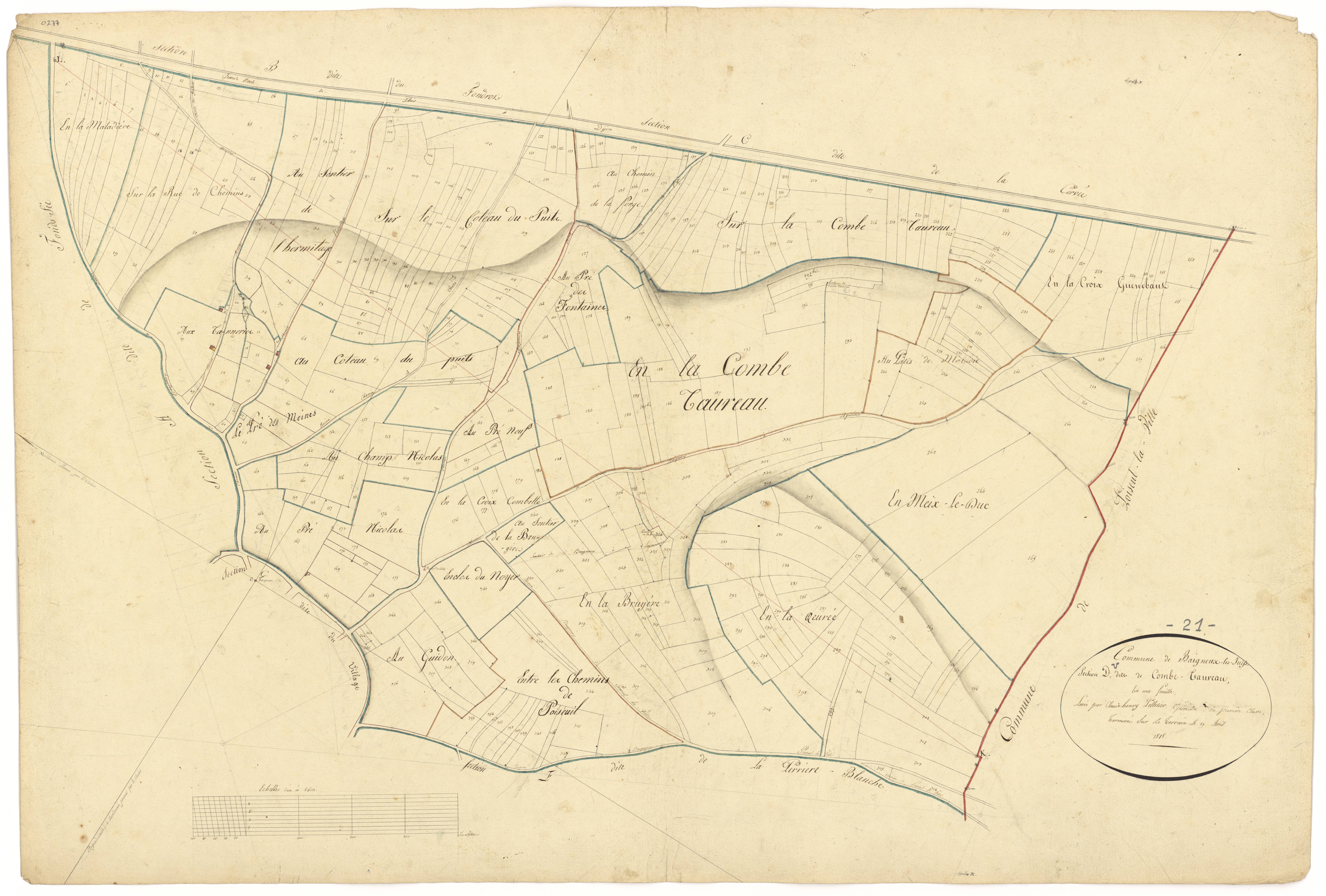 Baigneux-les-Juifs - Section D - 3 P PLAN 46/5