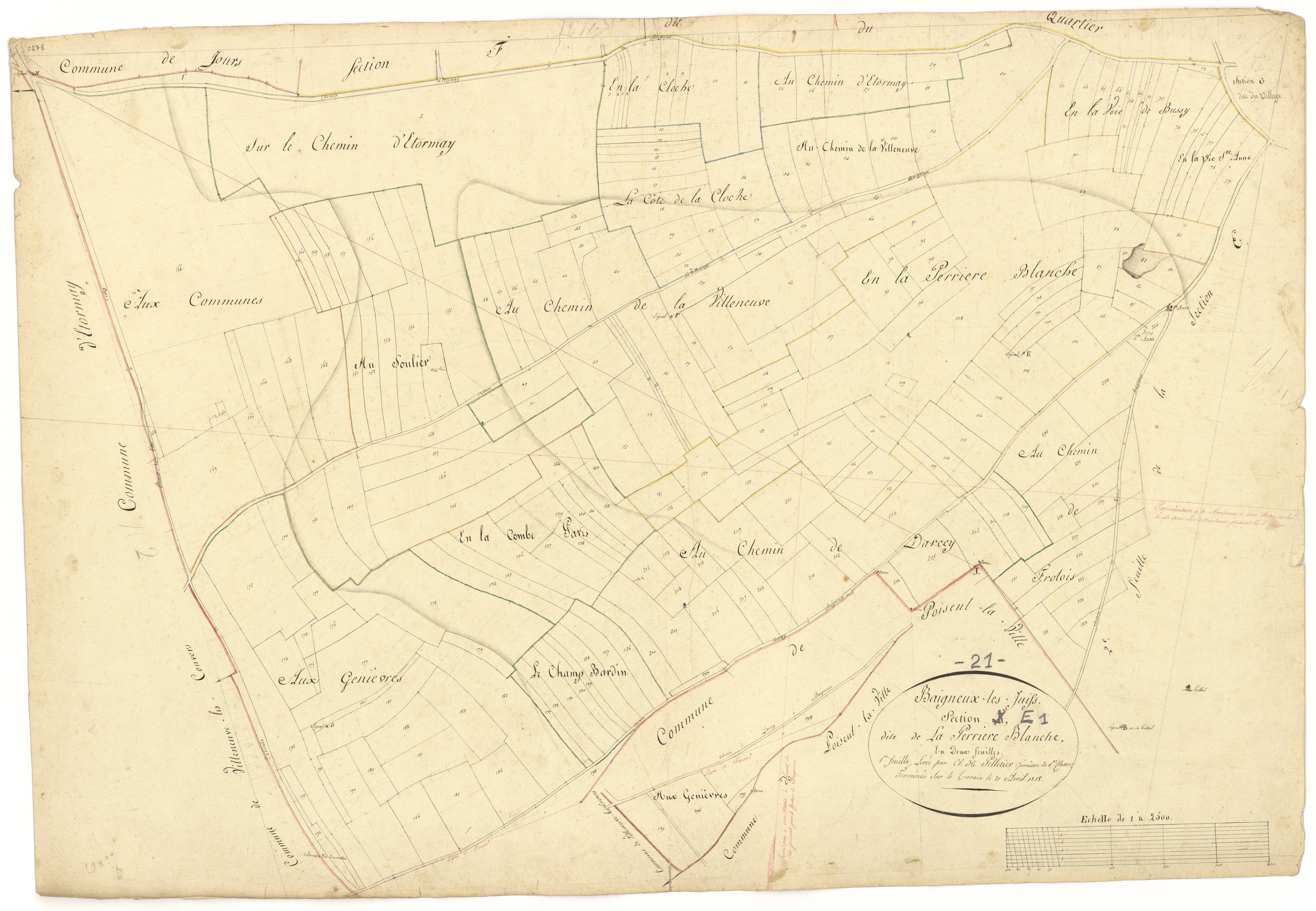 Baigneux-les-Juifs - Section E1 - 3 P PLAN 46/6