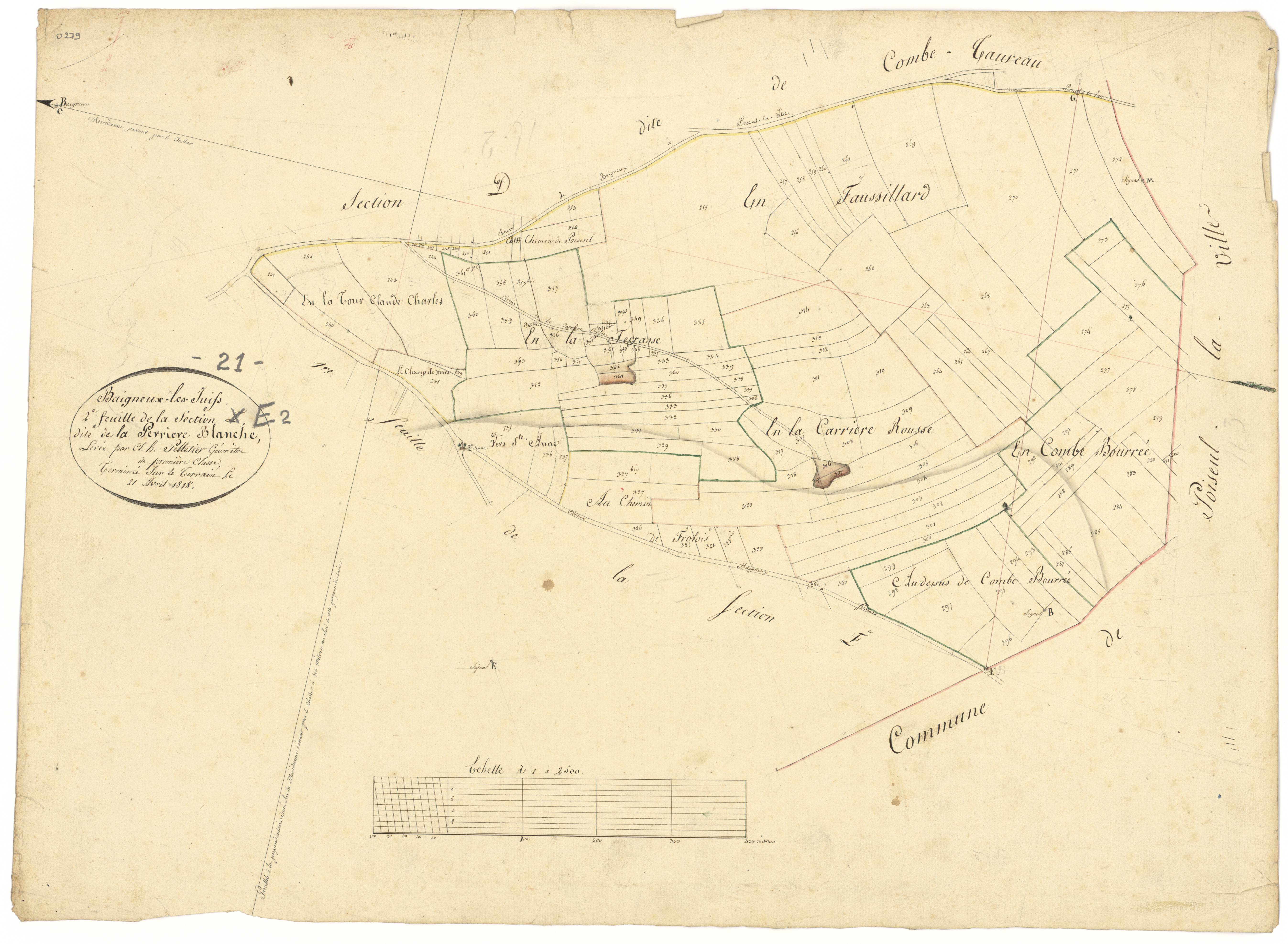 Baigneux-les-Juifs - Section E2 - 3 P PLAN 46/7