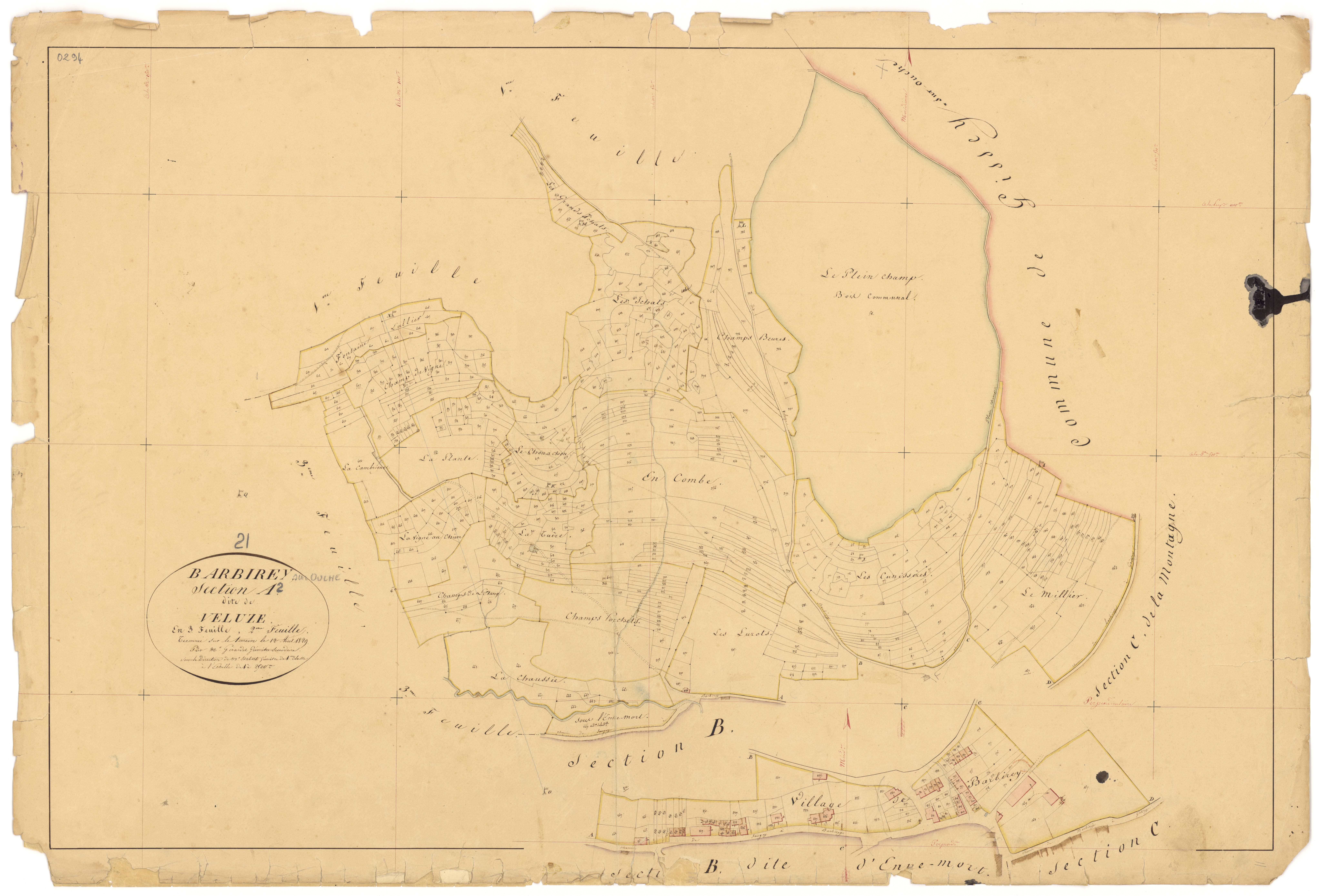 Barbirey-sur-Ouche - Section A2 - 3 P PLAN 48/3