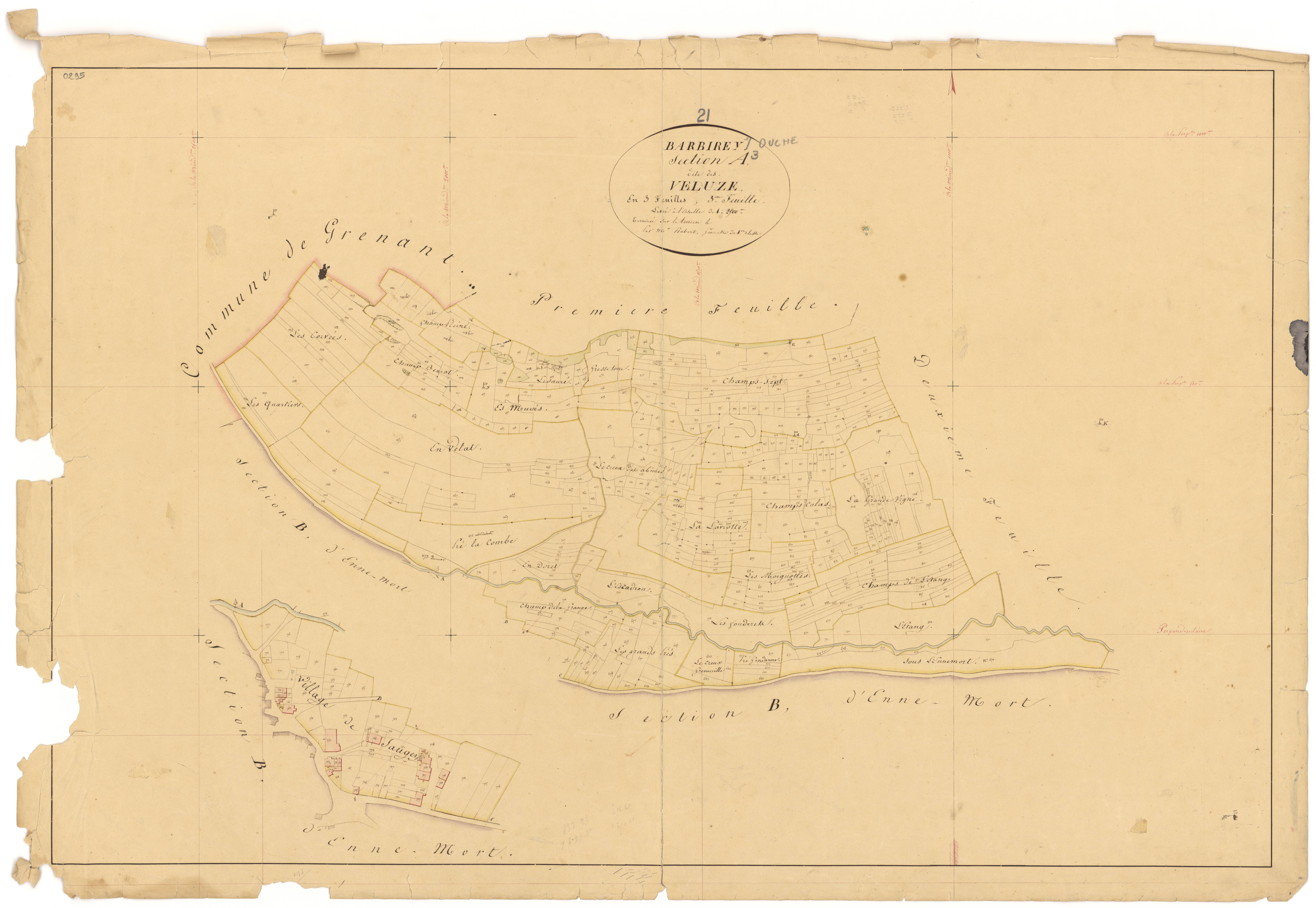 Barbirey-sur-Ouche - Section A3 - 3 P PLAN 48/4