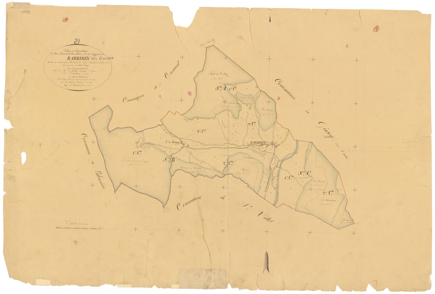 Barbirey-sur-Ouche - Tableau d'assemblage - 3 P PLAN 48/1