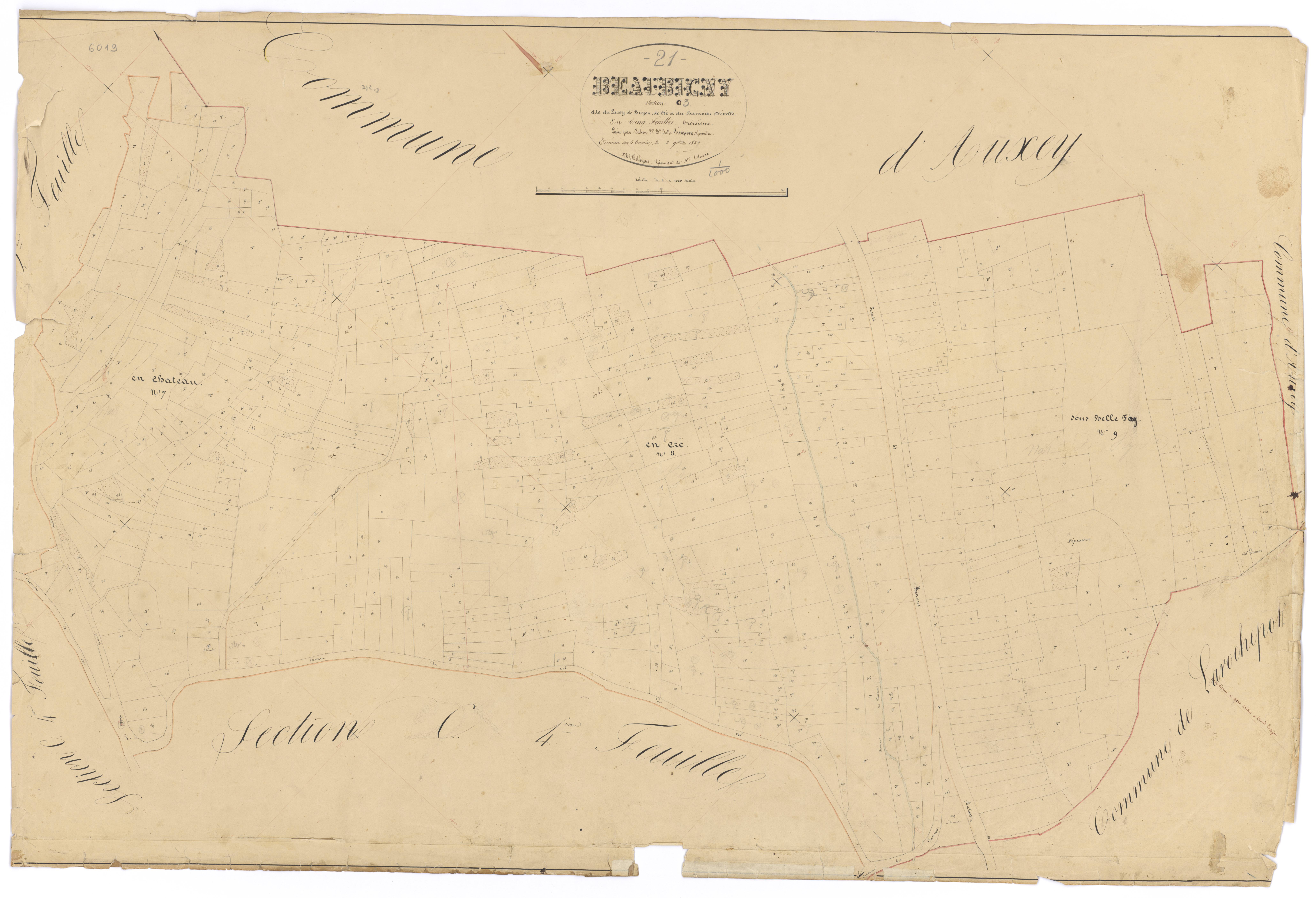 Baubigny - Section C3 - 3 P PLAN 53/16