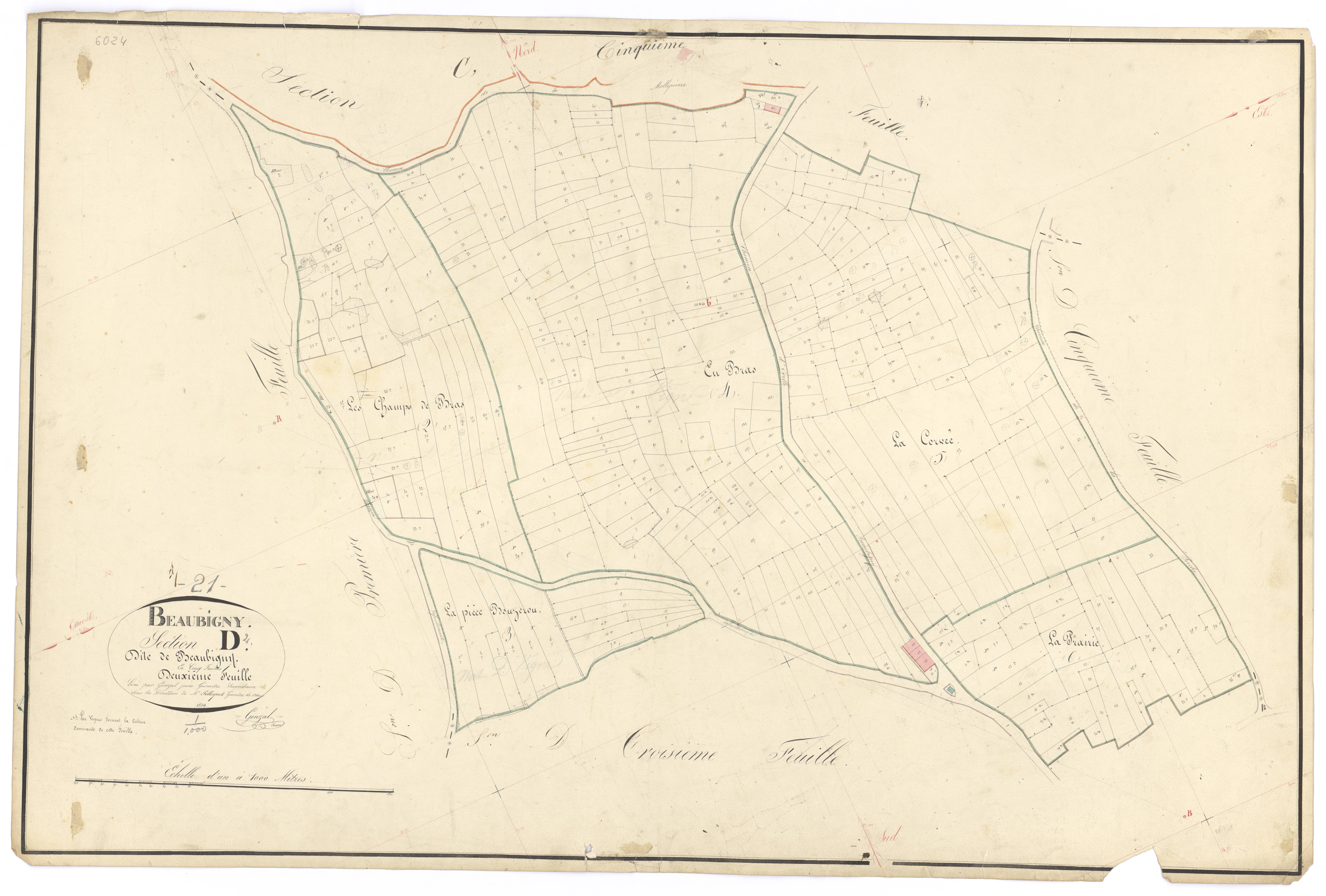 Baubigny - Section D2 - 3 P PLAN 53/21