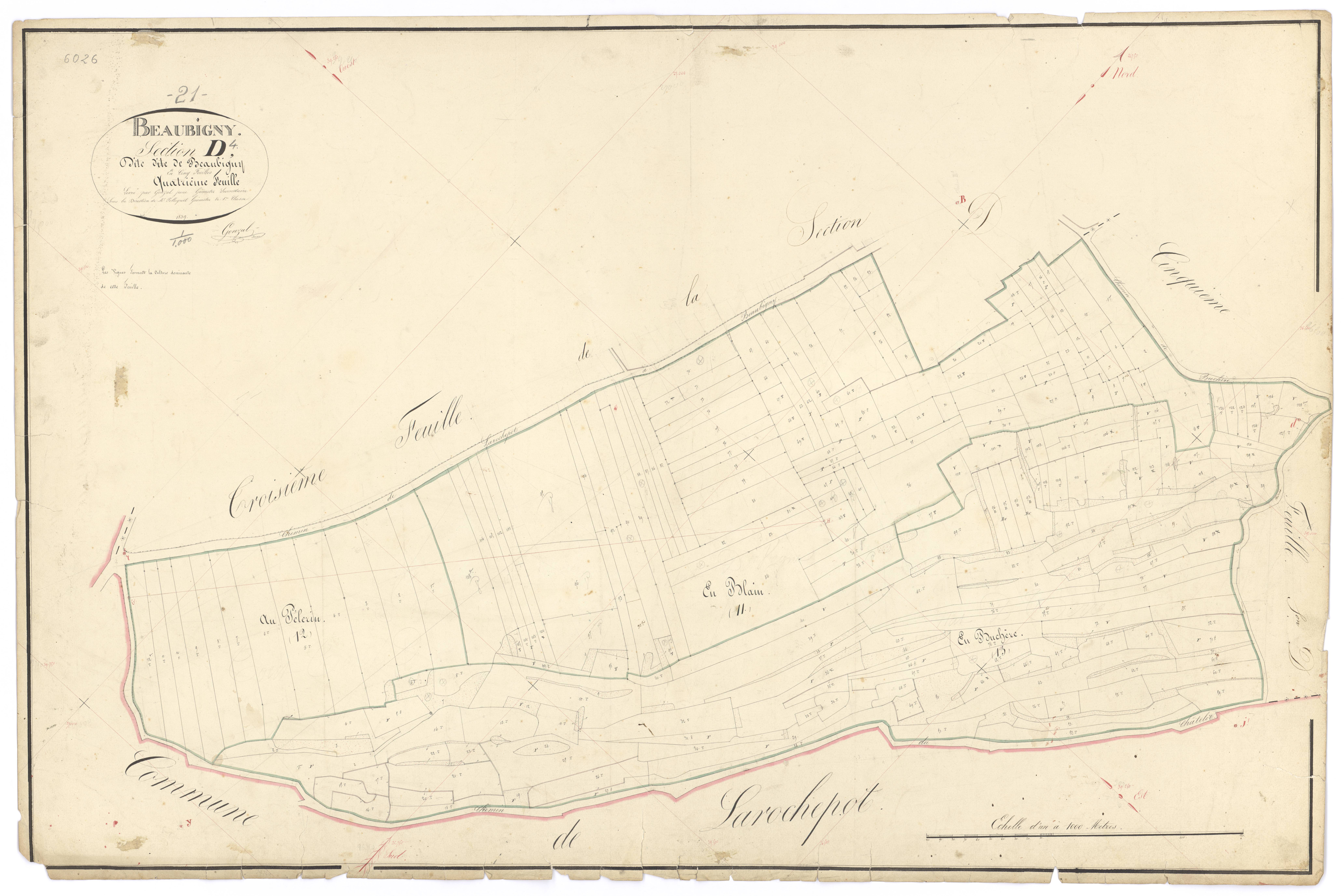 Baubigny - Section D4 - 3 P PLAN 53/23