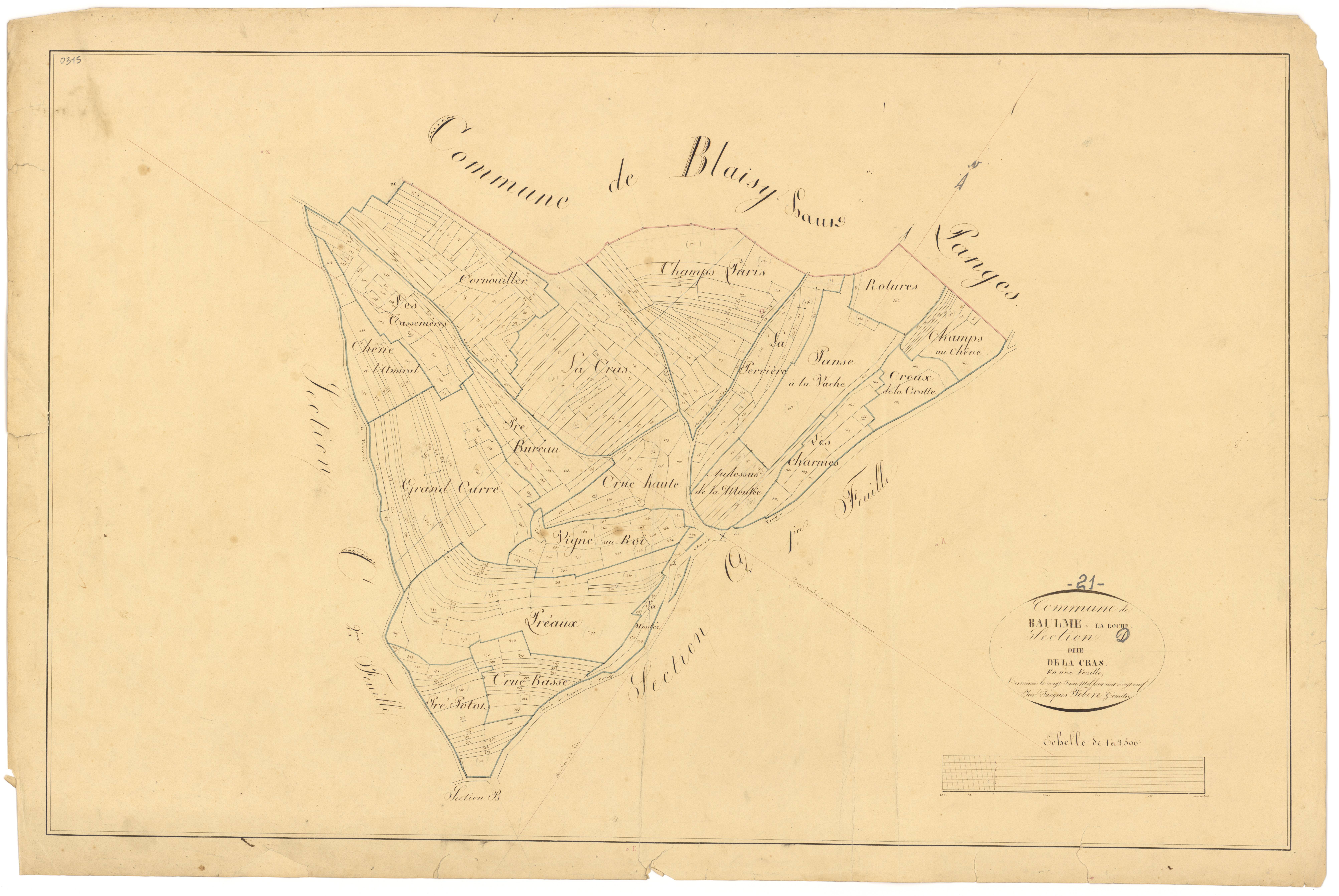 Baulme-la-Roche - Section D - 3 P PLAN 54/7