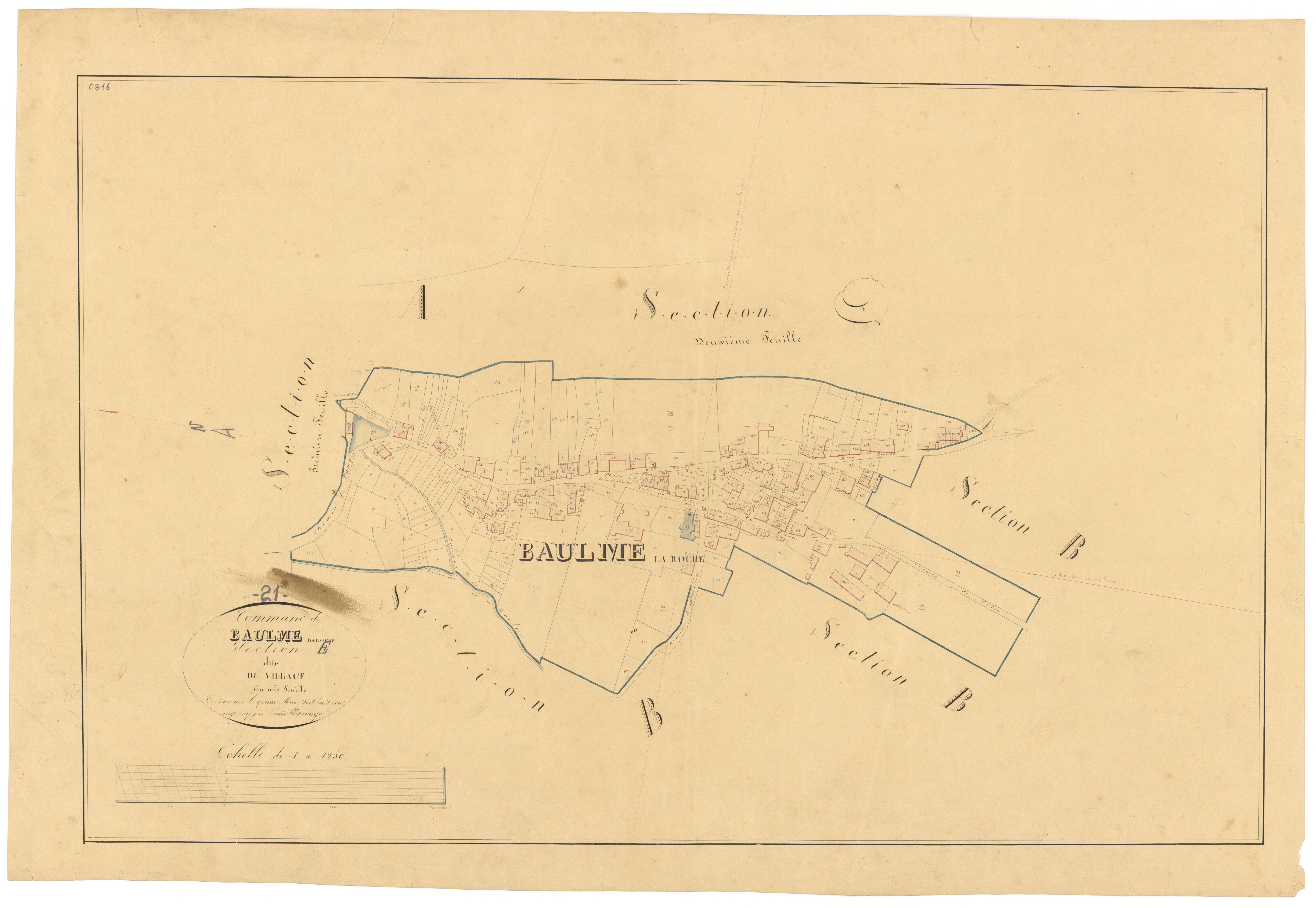 Baulme-la-Roche - Section E - 3 P PLAN 54/8