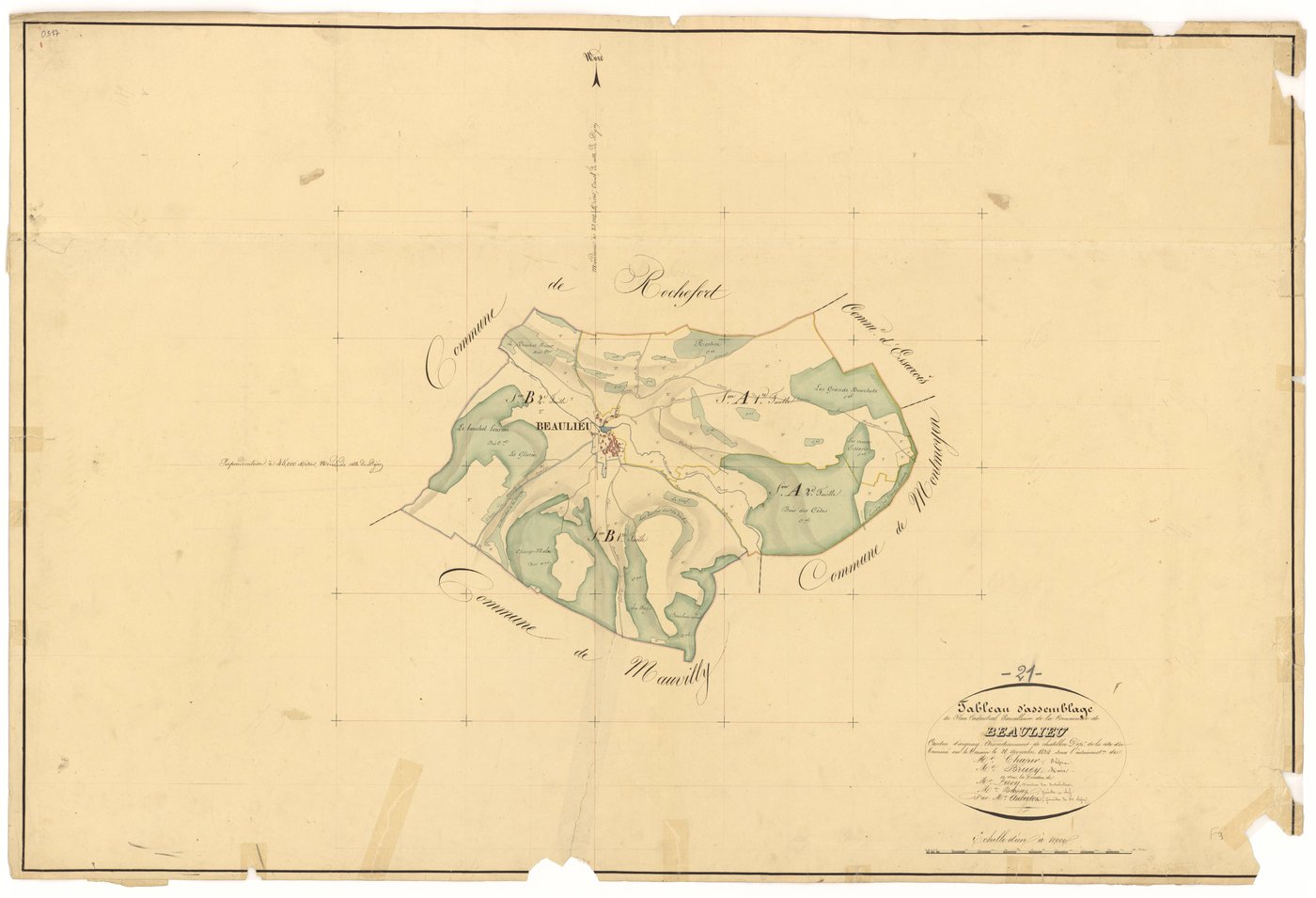 Beaulieu - Tableau d'assemblage - 3 P PLAN 55/1