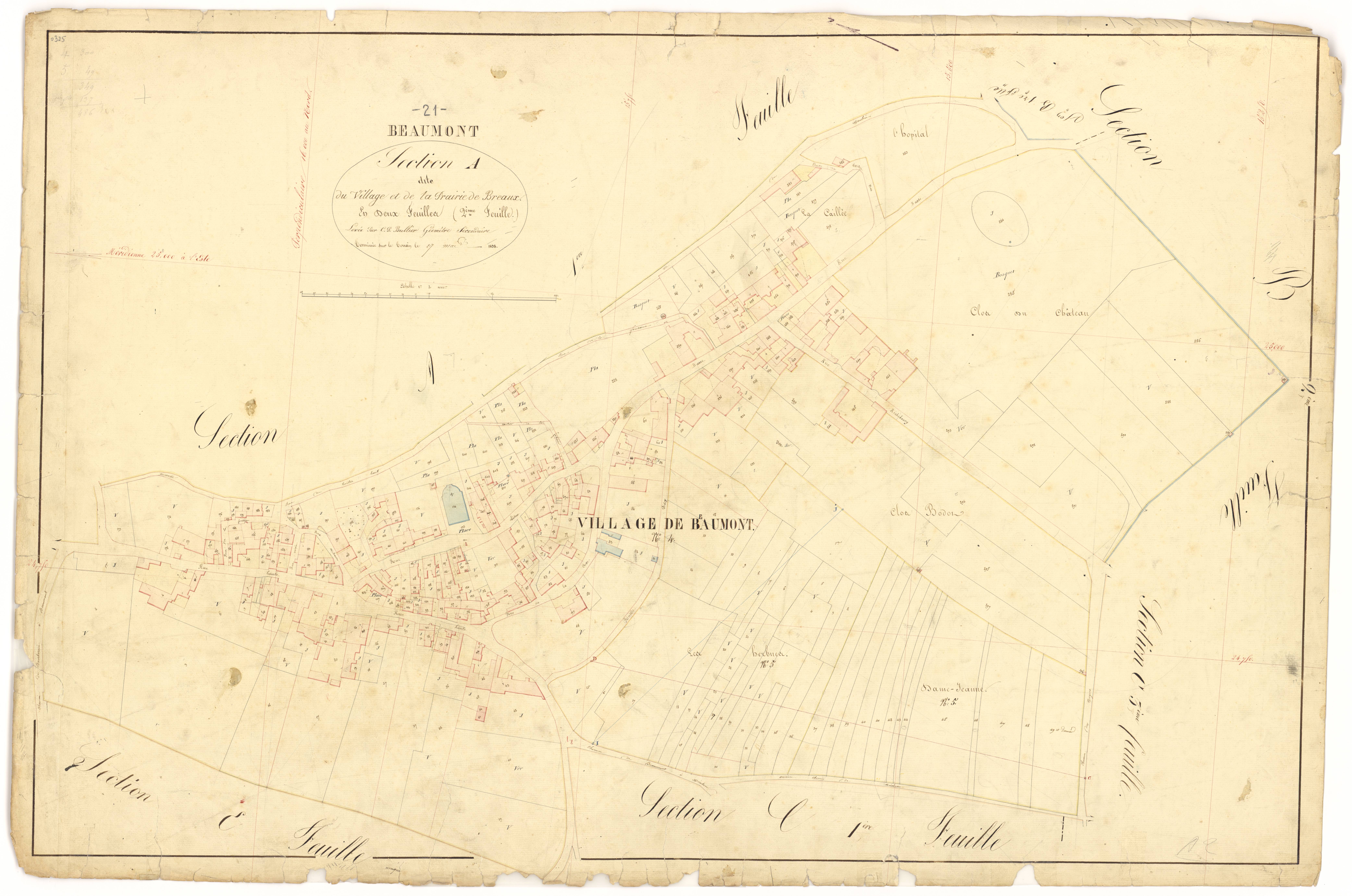 Beaumont-sur-Vingeanne - Section A2 - 3 P PLAN 56/4