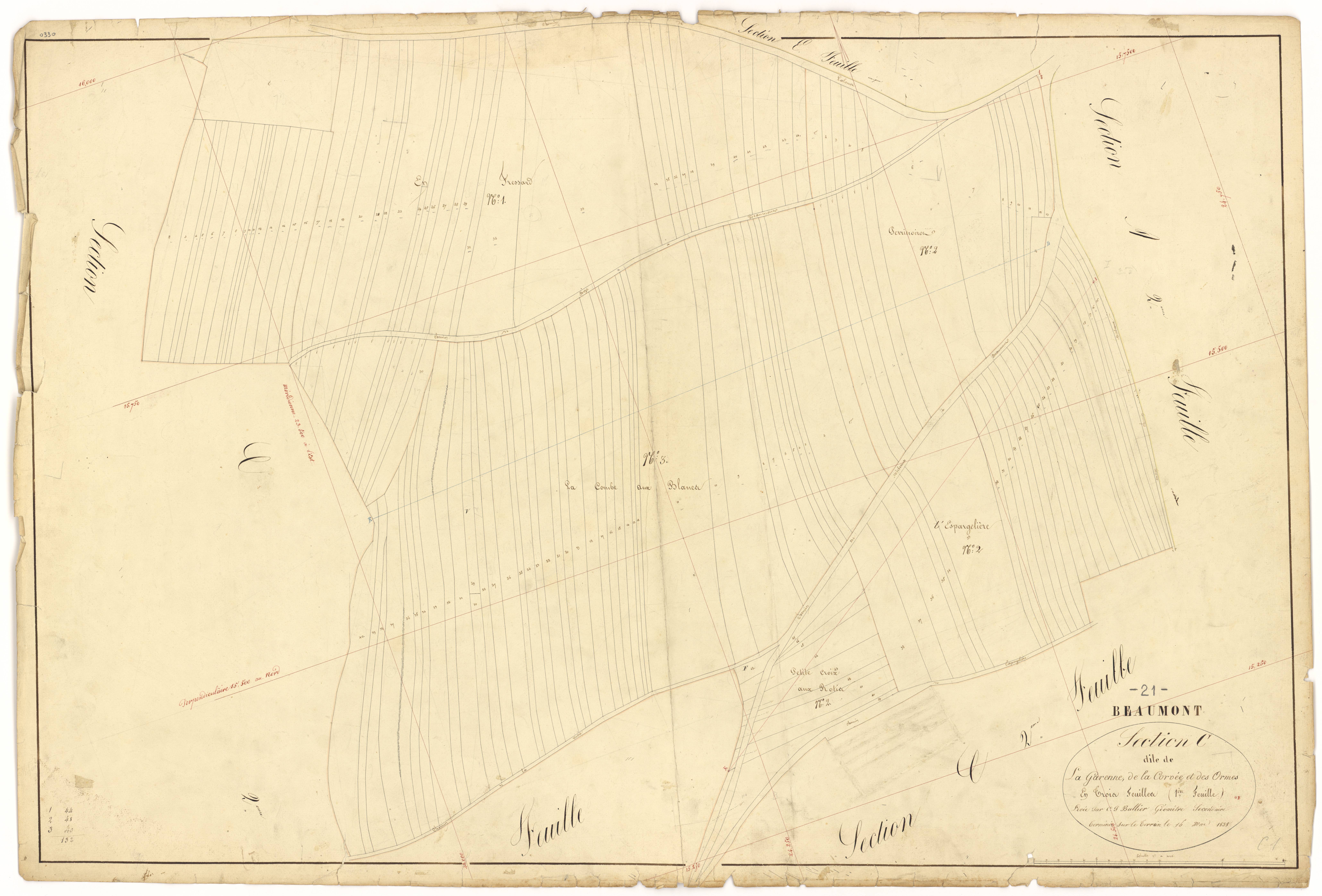 Beaumont-sur-Vingeanne - Section C1 - 3 P PLAN 56/9