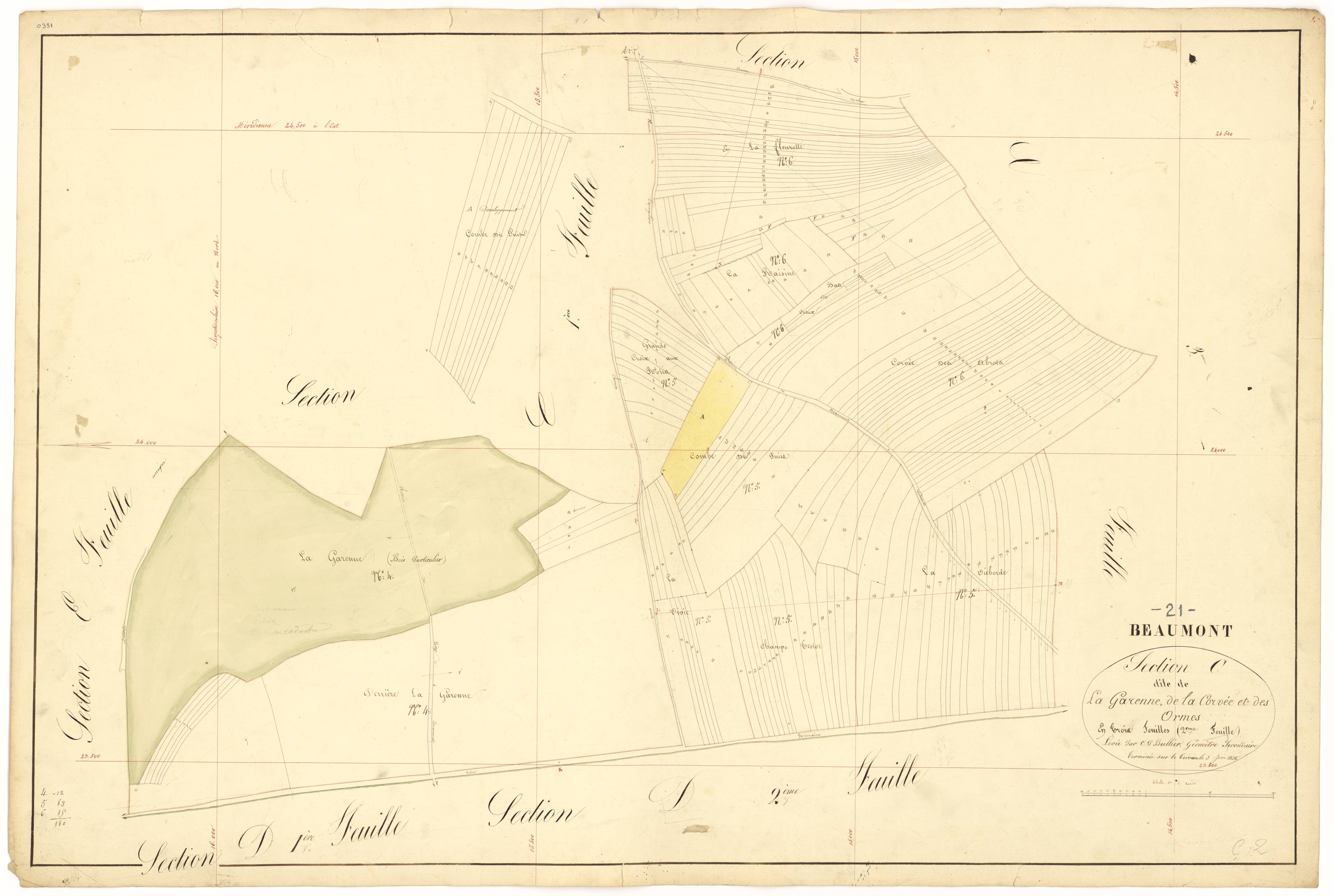 Beaumont-sur-Vingeanne - Section C2 - 3 P PLAN 56/10