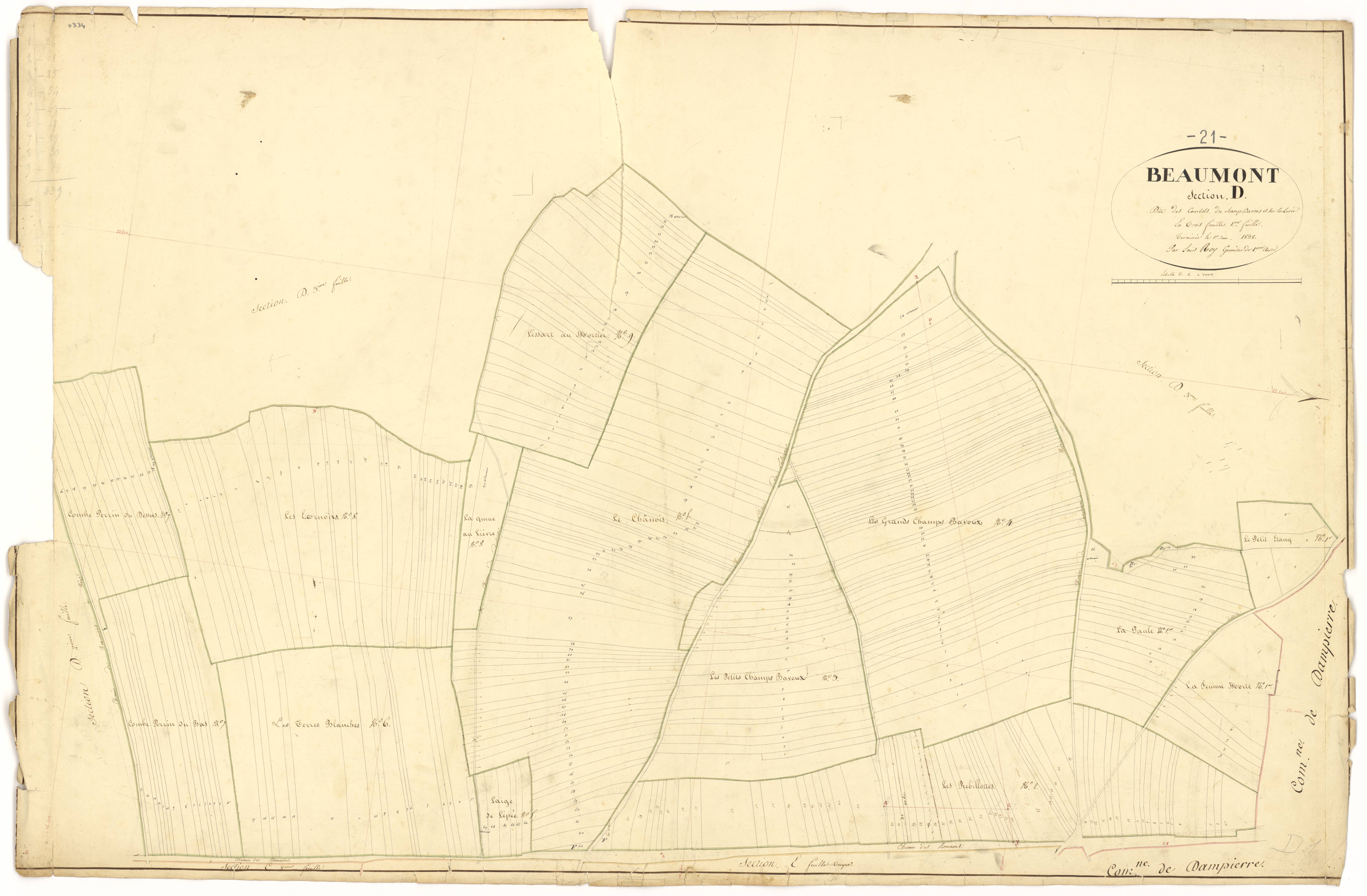 Beaumont-sur-Vingeanne - Section D1 - 3 P PLAN 56/13
