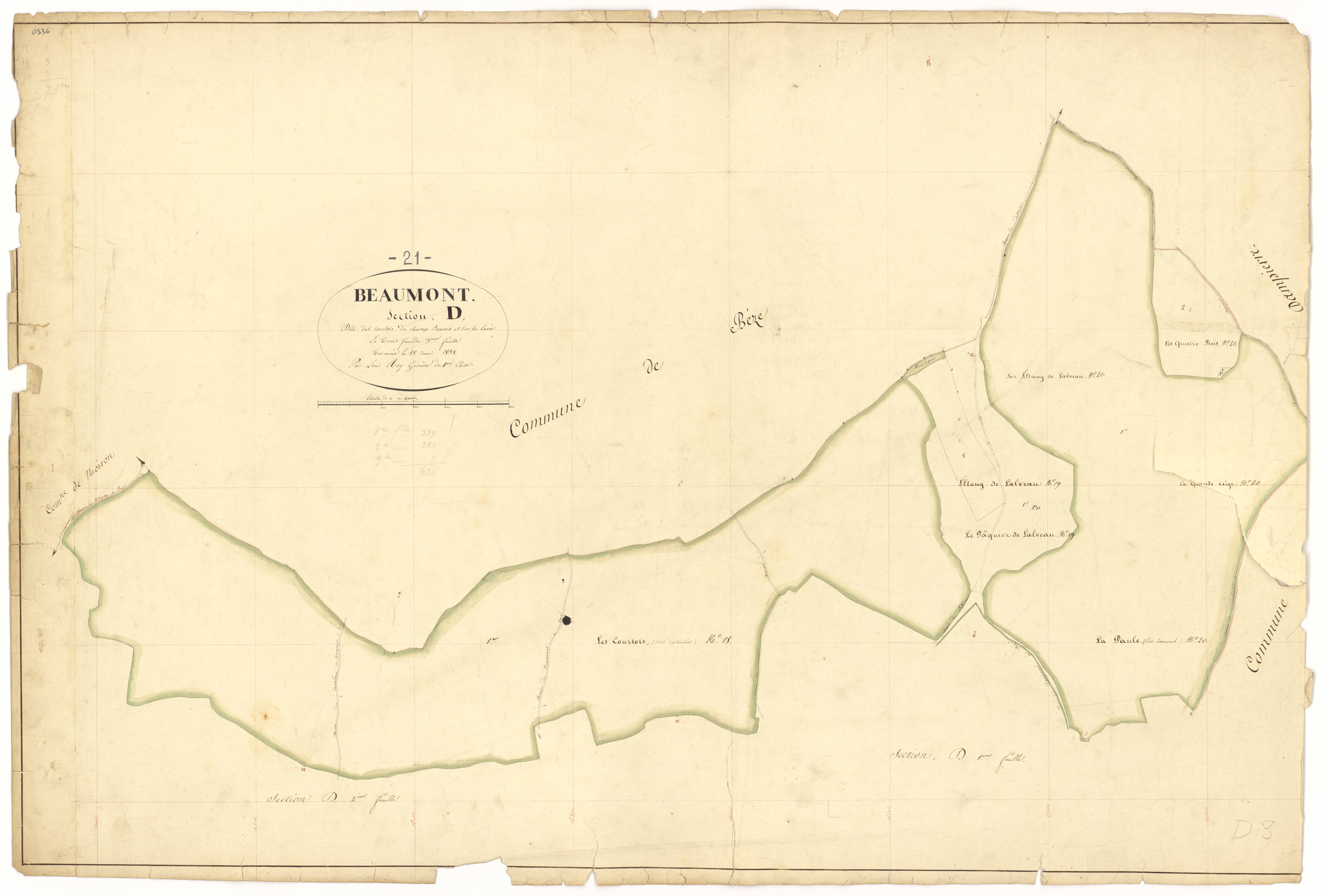 Beaumont-sur-Vingeanne - Section D3 - 3 P PLAN 56/15