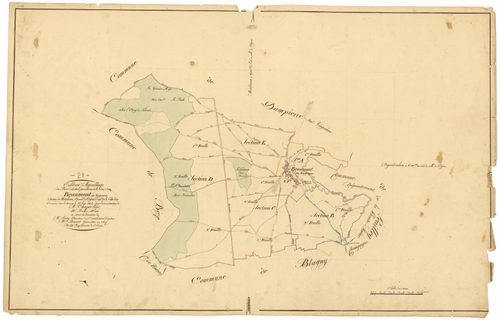 Beaumont-sur-Vingeanne - Tableau d'assemblage - 3 P PLAN 56/1