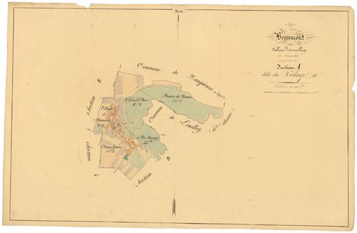 Beaumont-sur-Vingeanne - Section A (tableau d'assemblage) - 3 P PLAN 56/2