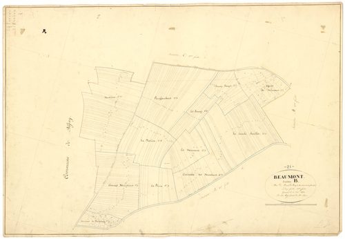 Beaumont-sur-Vingeanne - Section B2 - 3 P PLAN 56/7