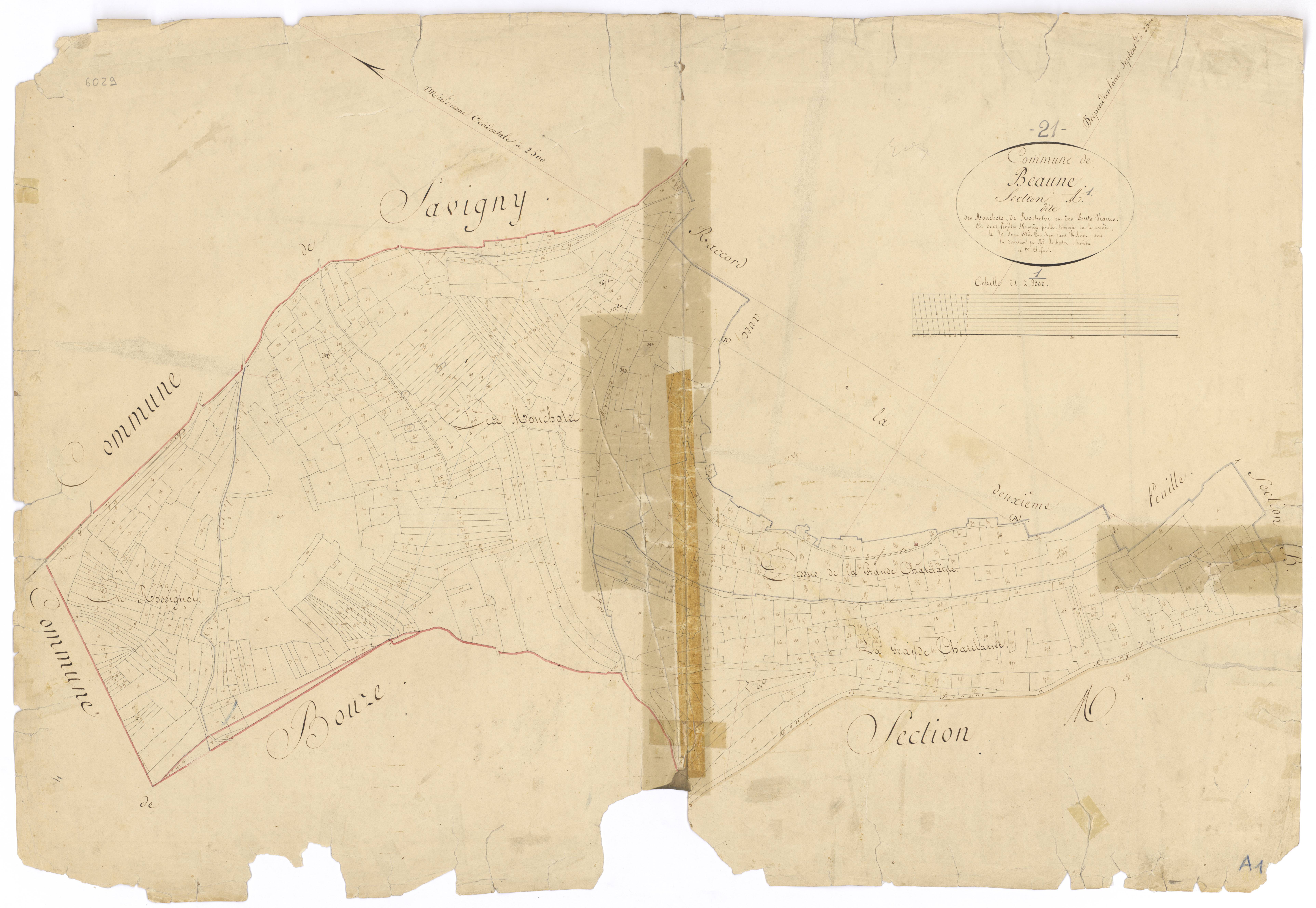 Beaune - Section A1 - 3 P PLAN 57/2