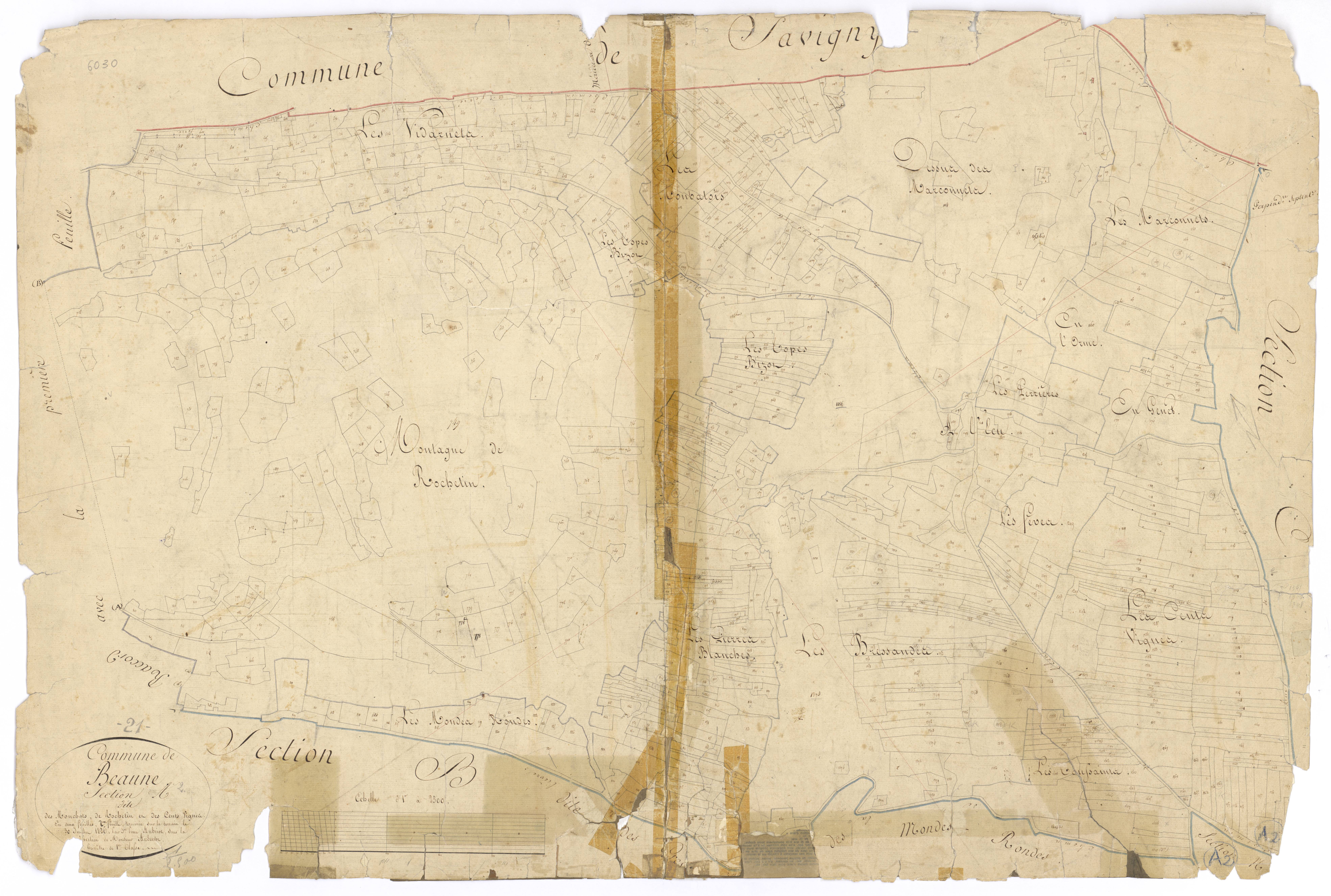 Beaune - Section A2 - 3 P PLAN 57/3
