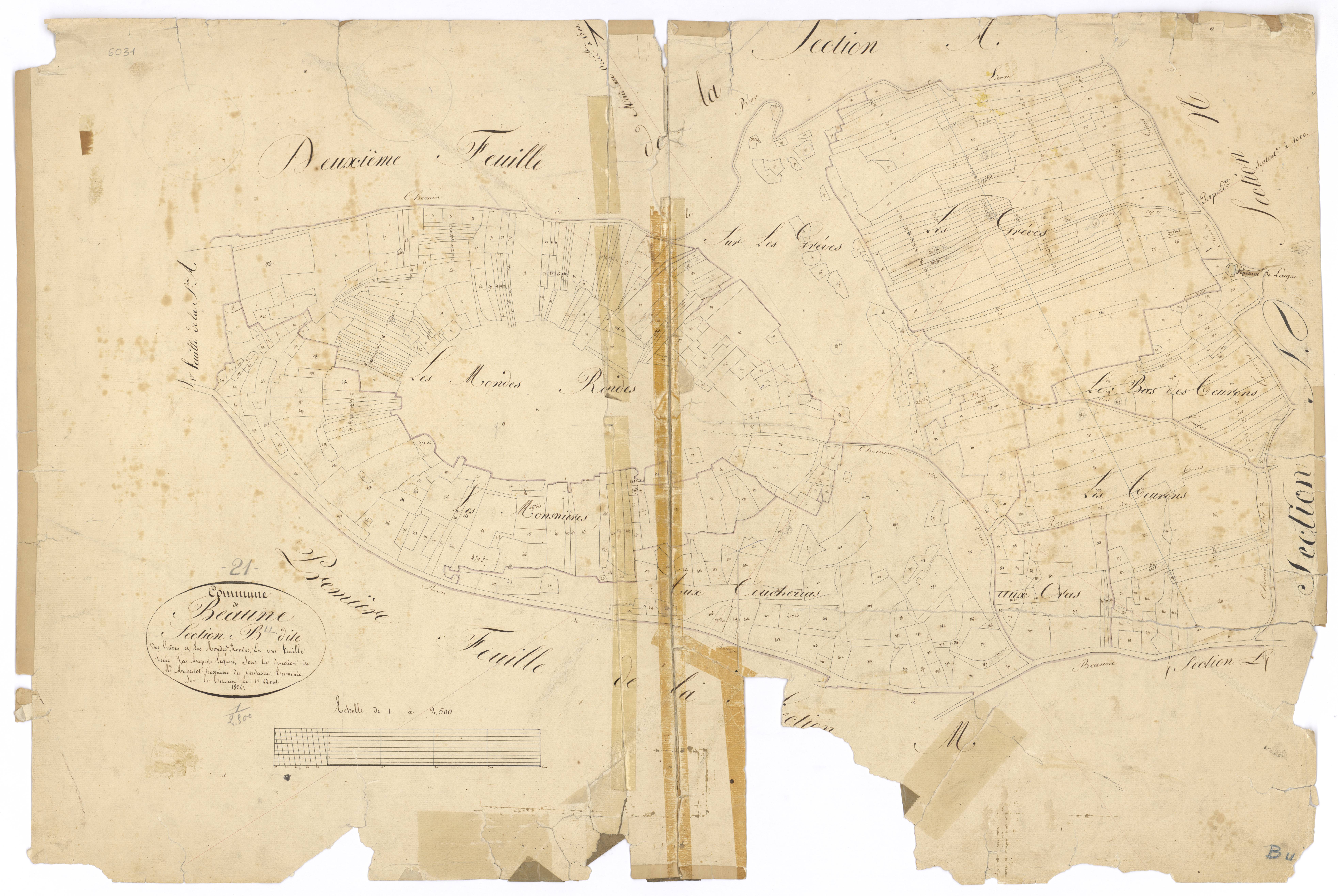 Beaune - Section B - 3 P PLAN 57/4