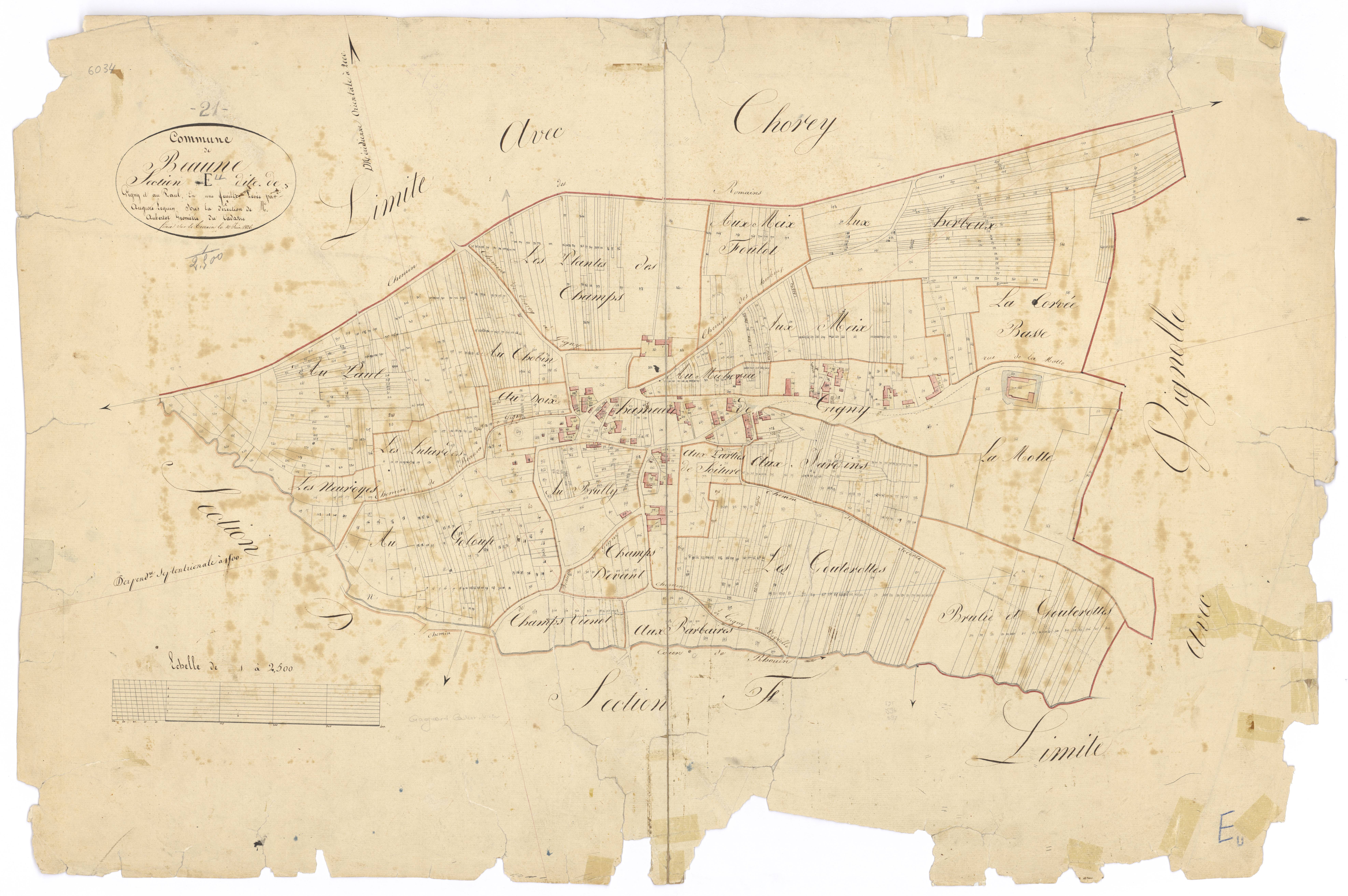 Beaune - Section E - 3 P PLAN 57/7