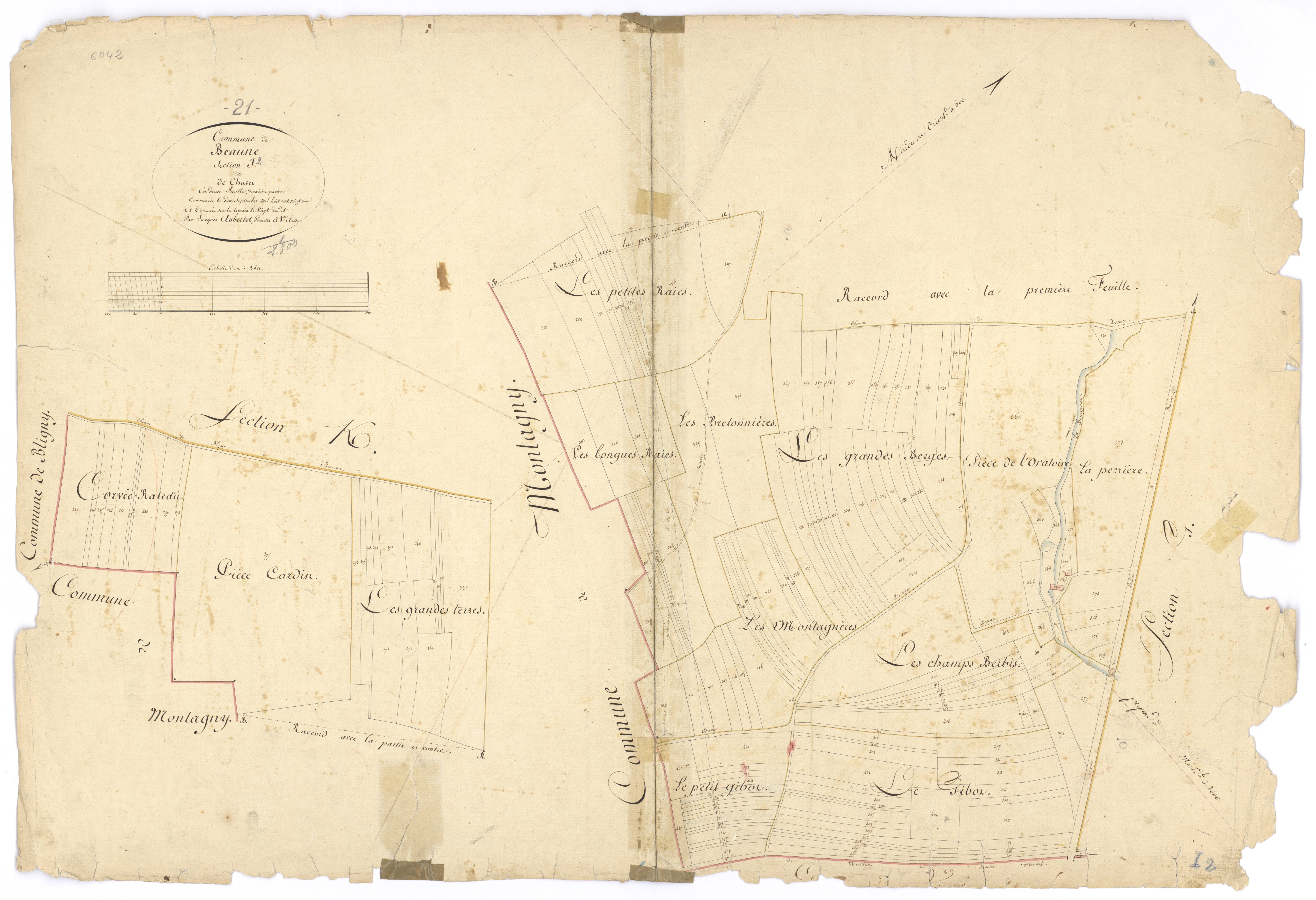 Beaune - Section I2 - 3 P PLAN 57/15