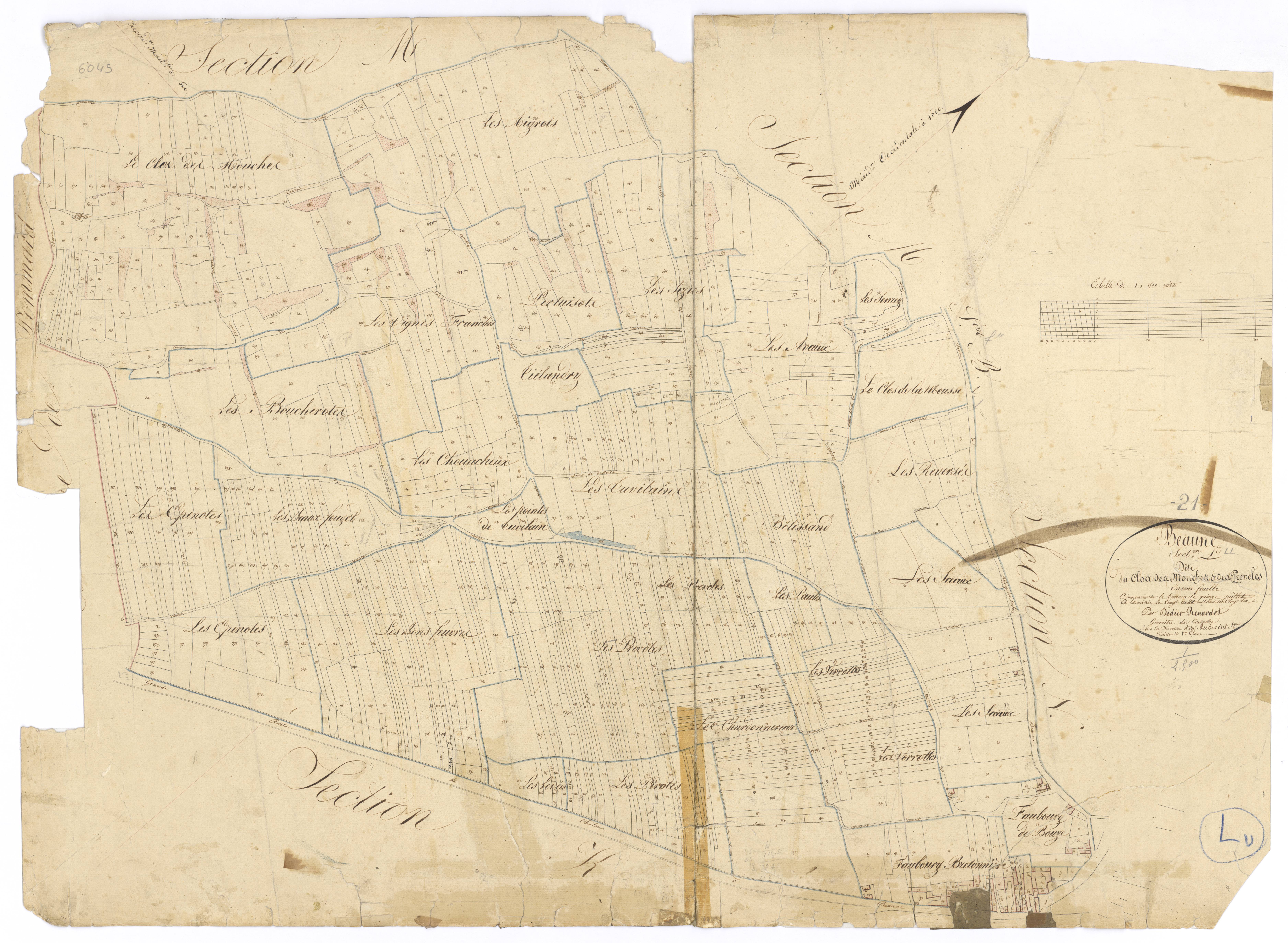 Beaune - Section L - 3 P PLAN 57/18