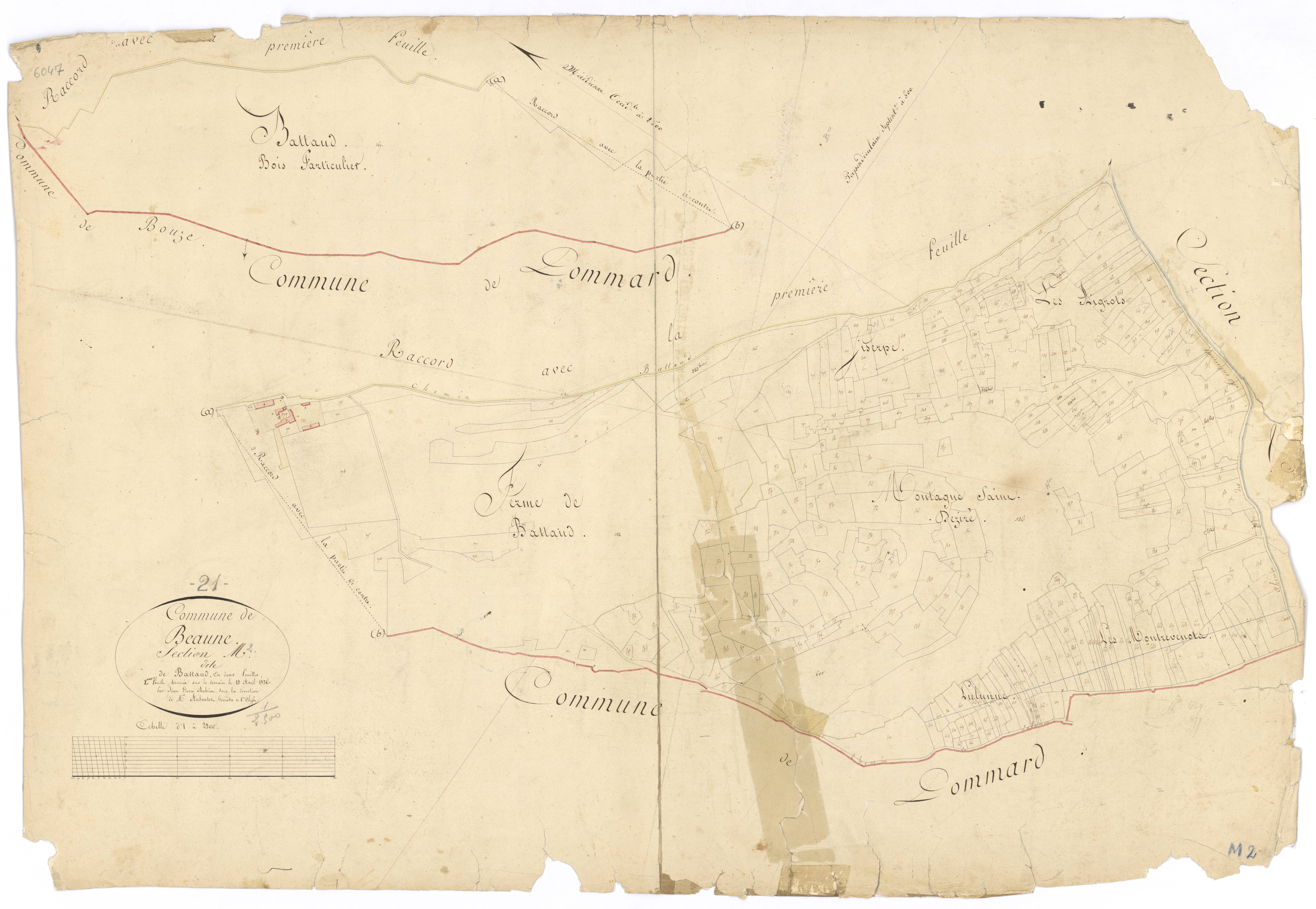 Beaune - Section M2 - 3 P PLAN 57/20