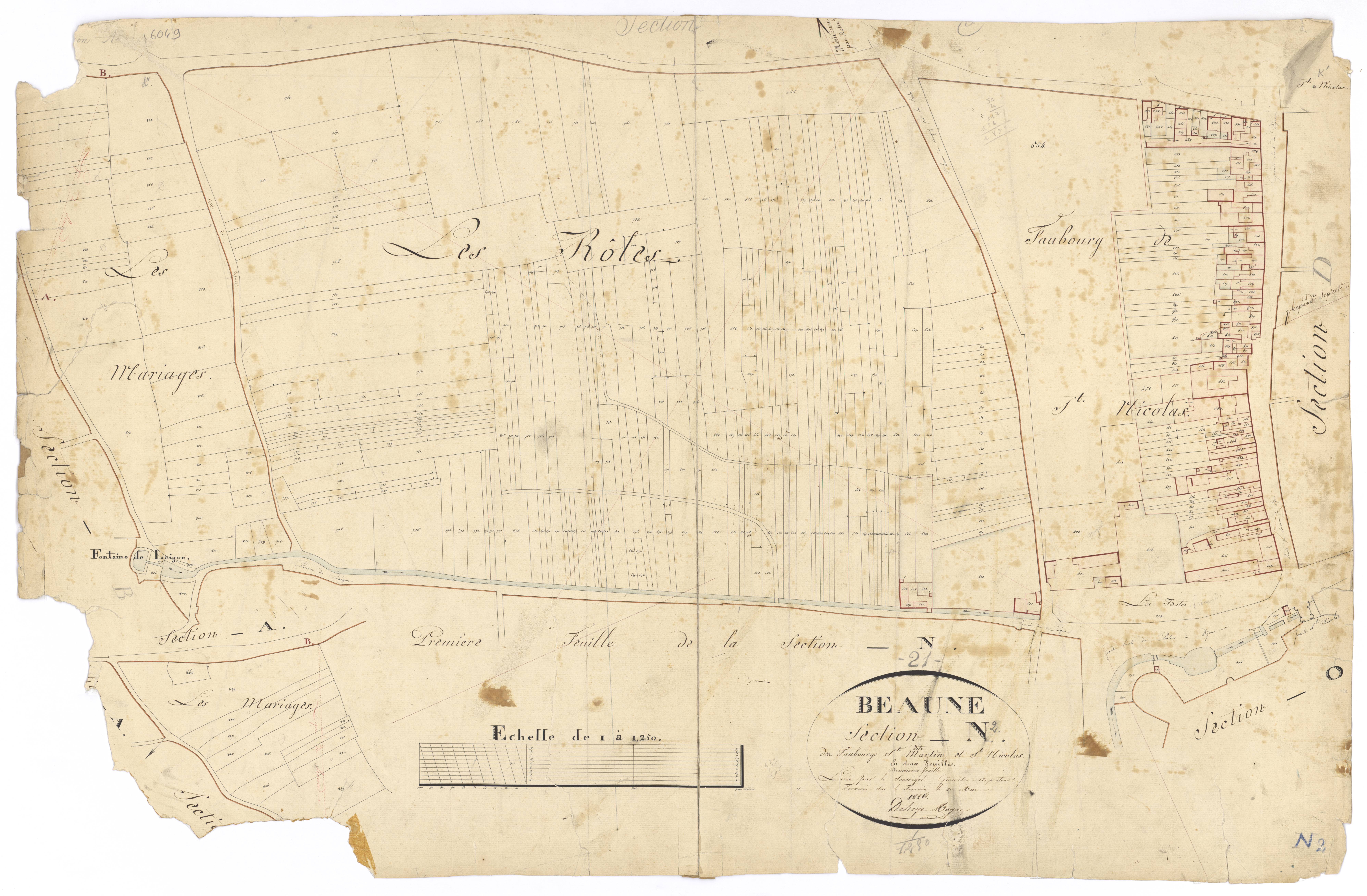 Beaune - Section N2 - 3 P PLAN 57/22