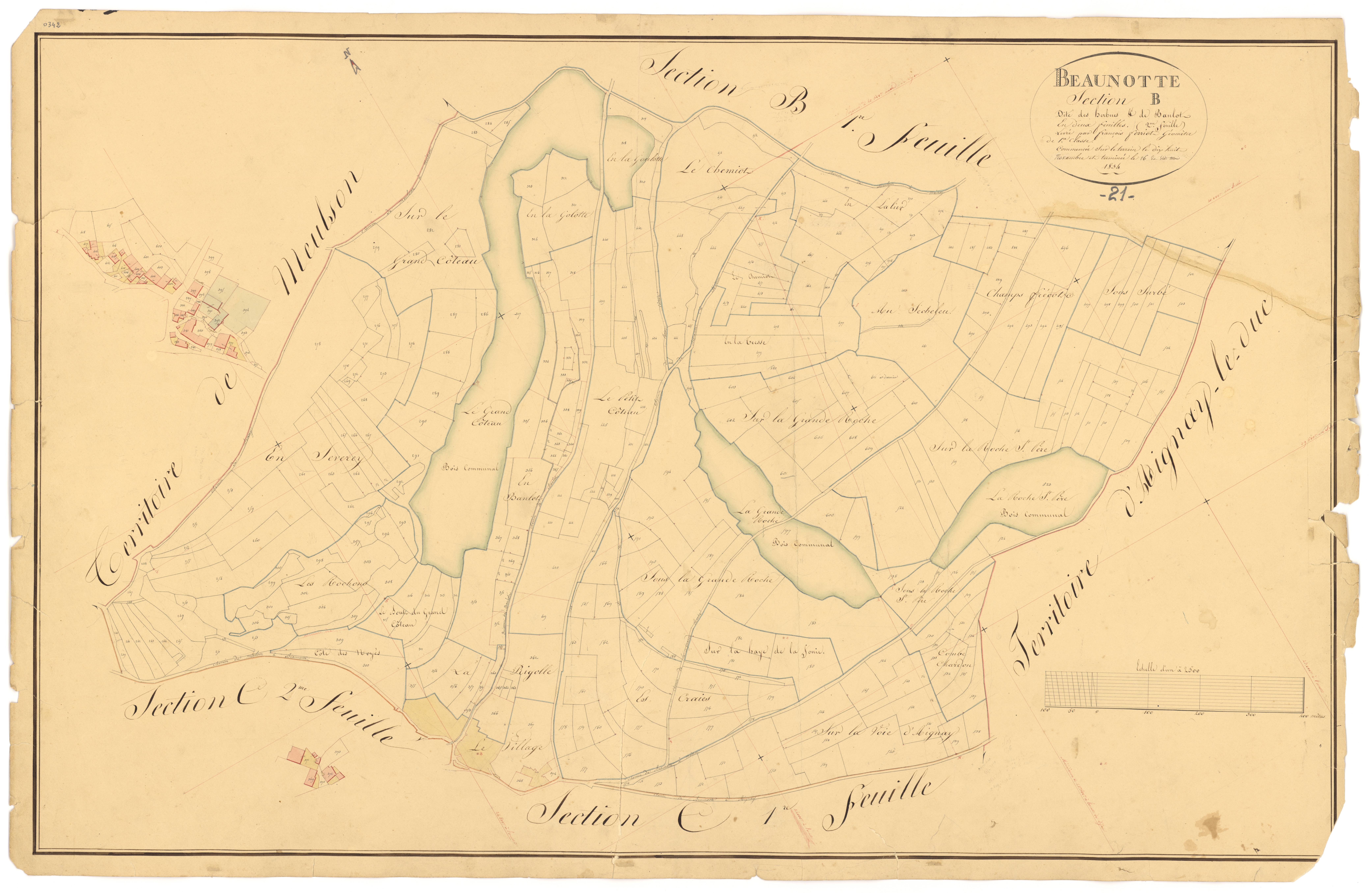 Beaunotte - Section B2 - 3 P PLAN 58/4