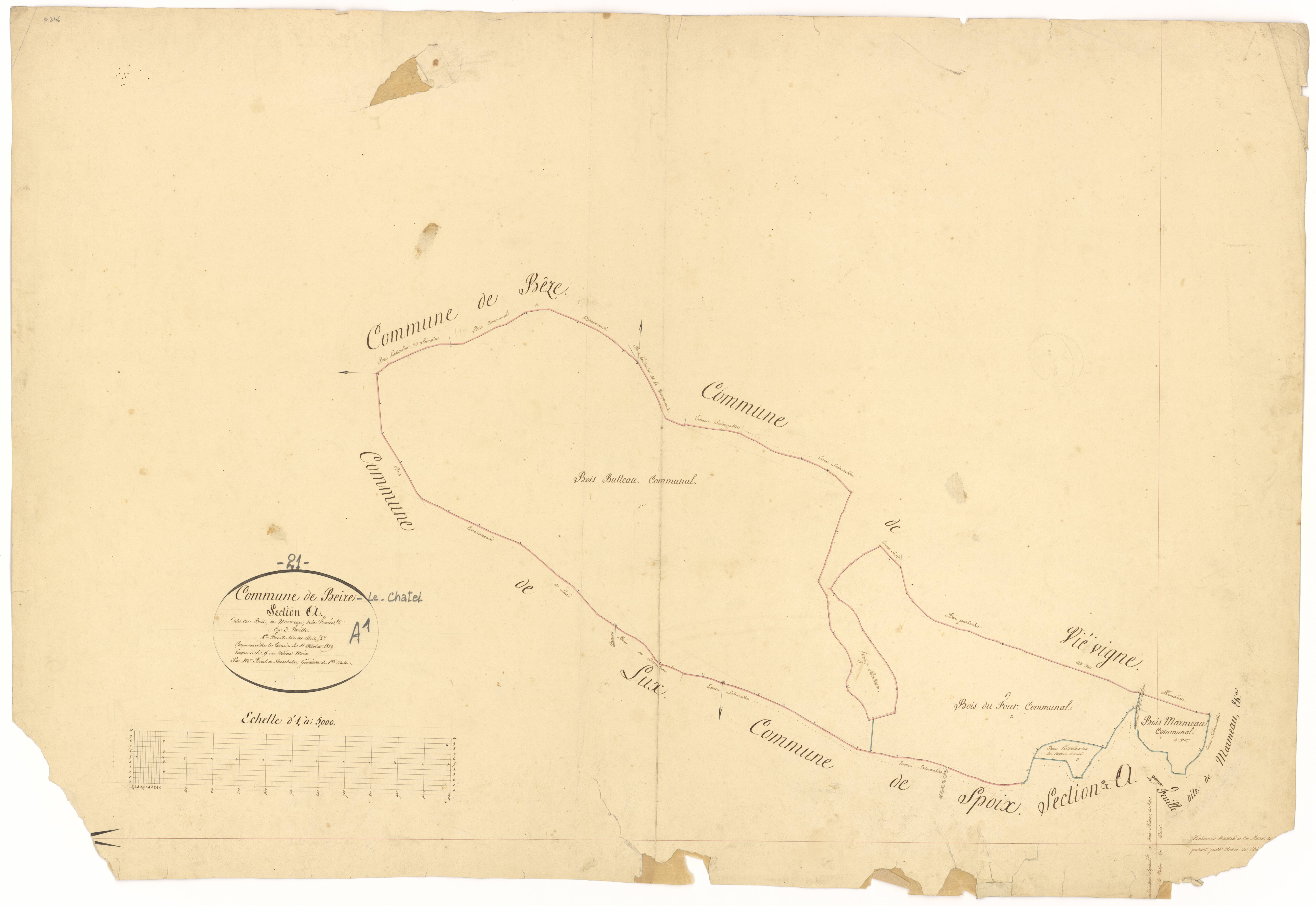 Beire-le-Châtel - Section A1 - 3 P PLAN 59/2